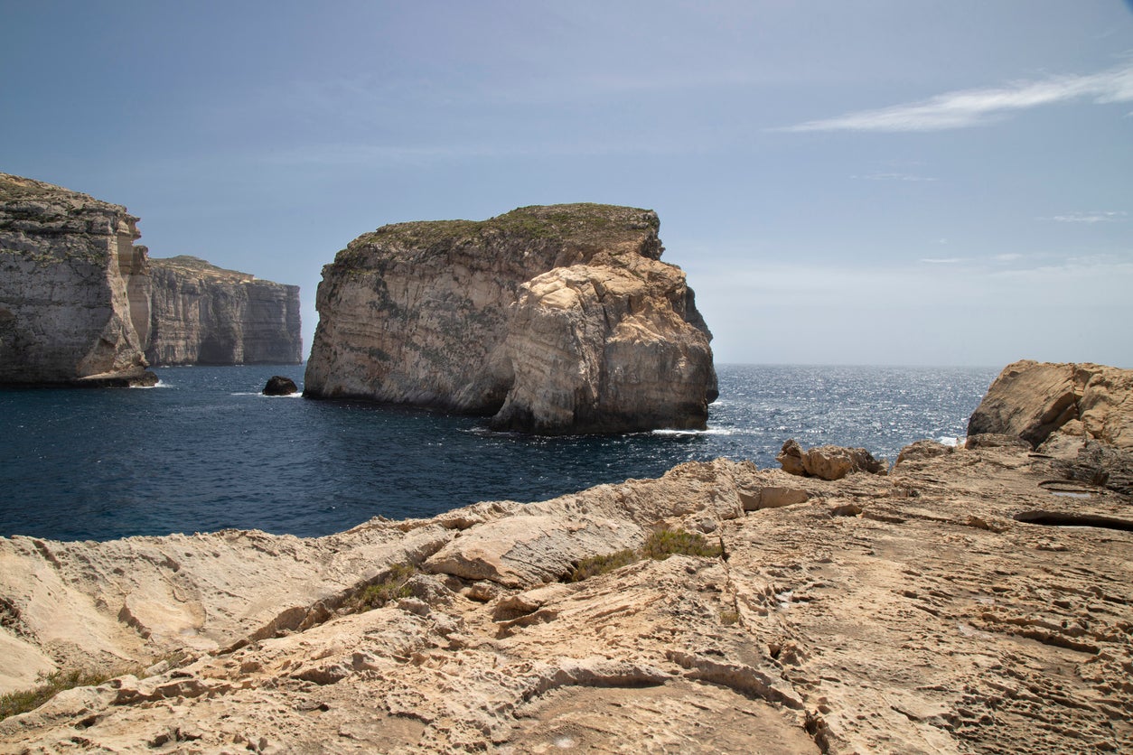 Scenes were shot in Dwejra Bay, Gozo (Getty Images)