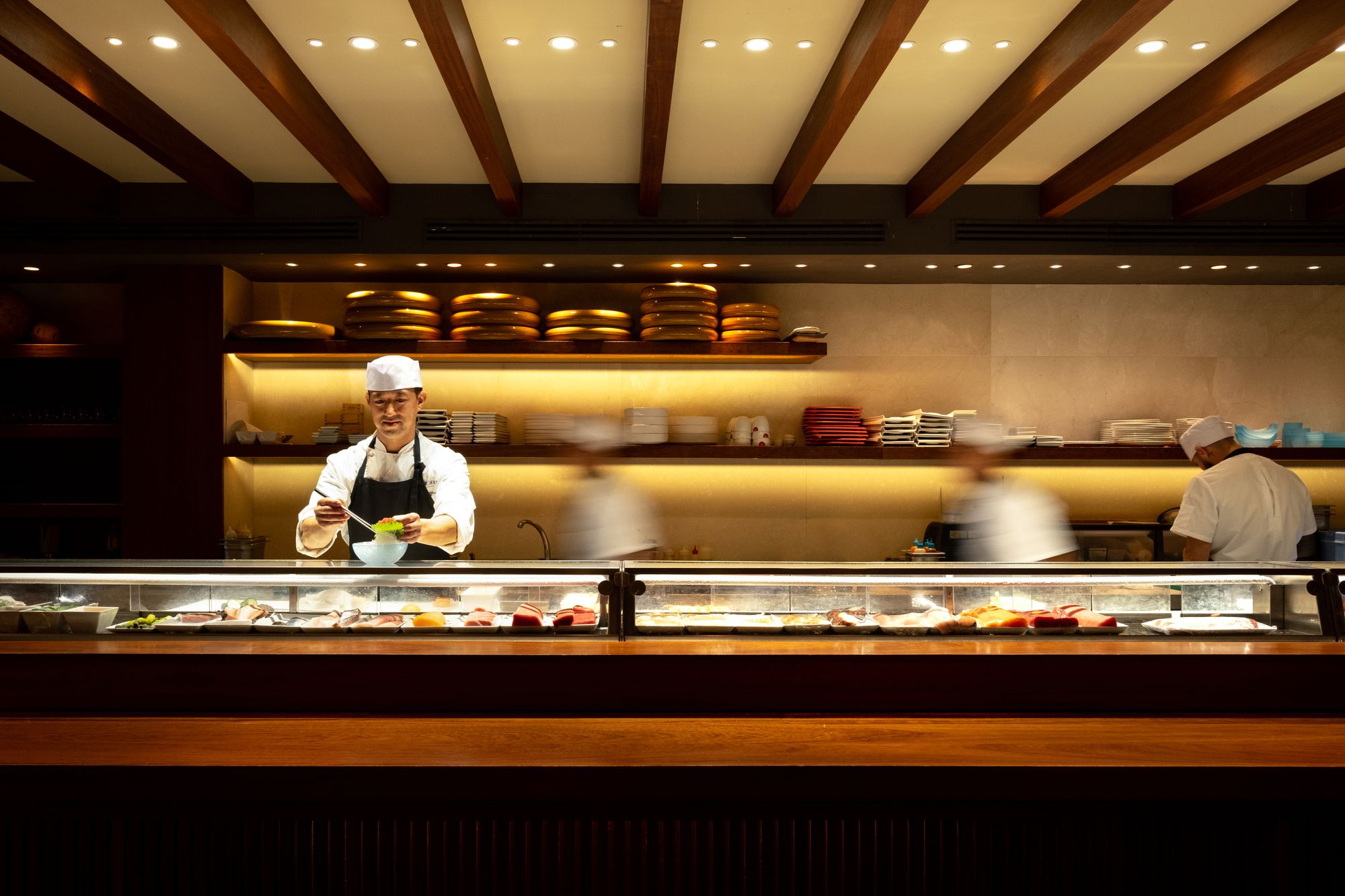 The Nobu restaurant situated inside the Puente Romano resort offers a stellar Japanese dining experience