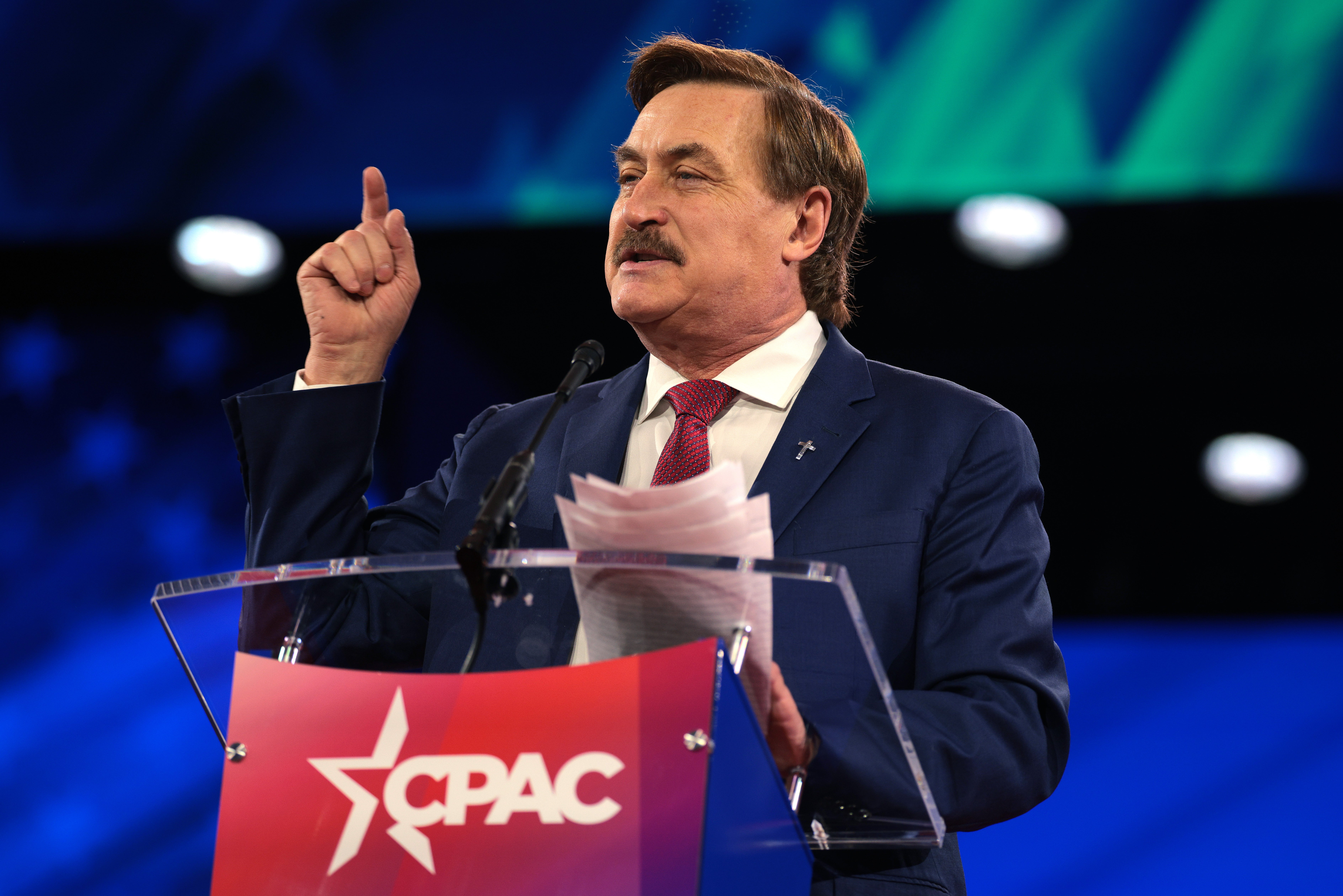 Election conspiracy theorist and MyPillow founder Mike Lindell says his company lost tens of millions of dollars in the aftermath of the 2020 election