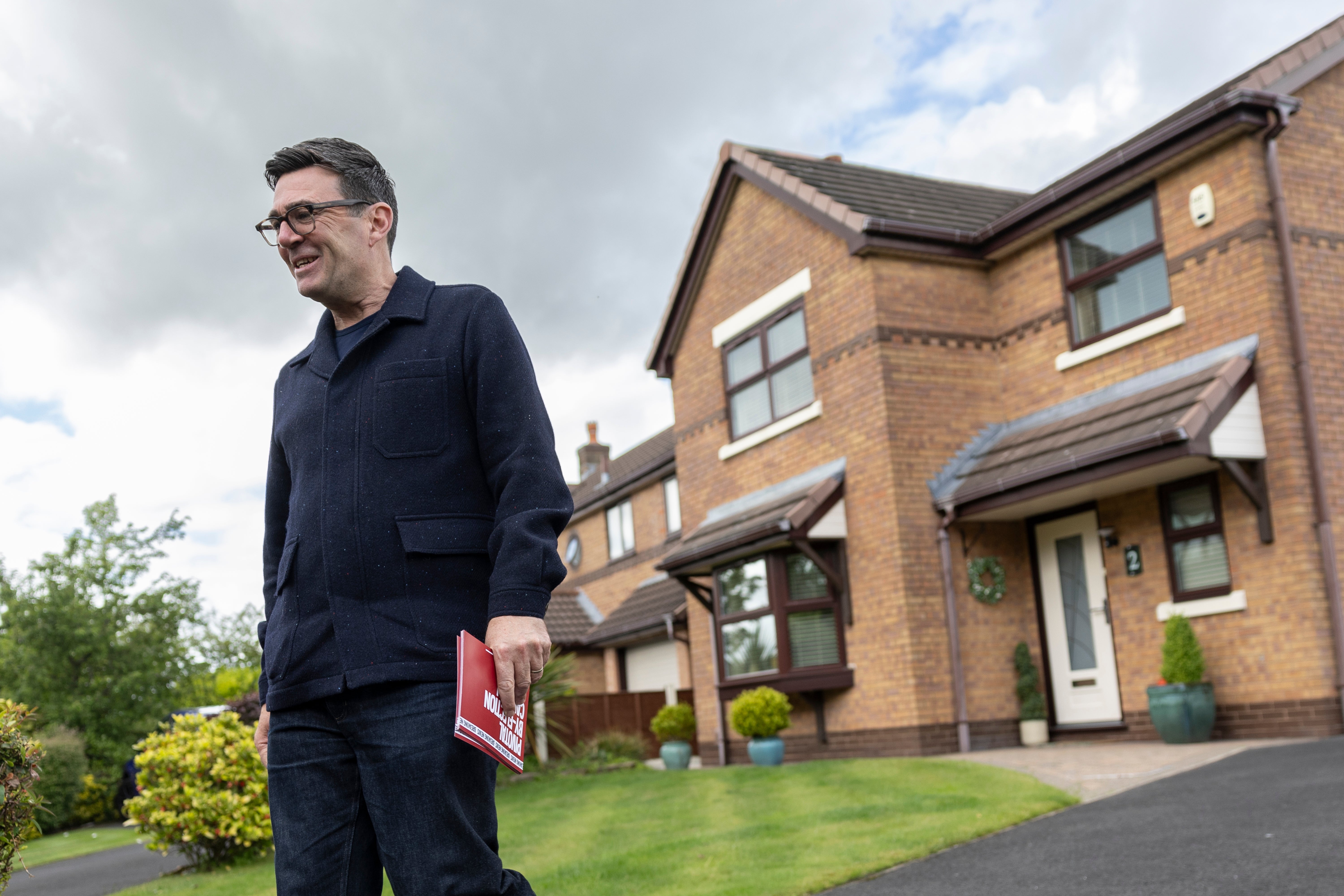 Greater Manchester Mayor Andy Burnham has been campaigning door-to-door to return to Westminster.