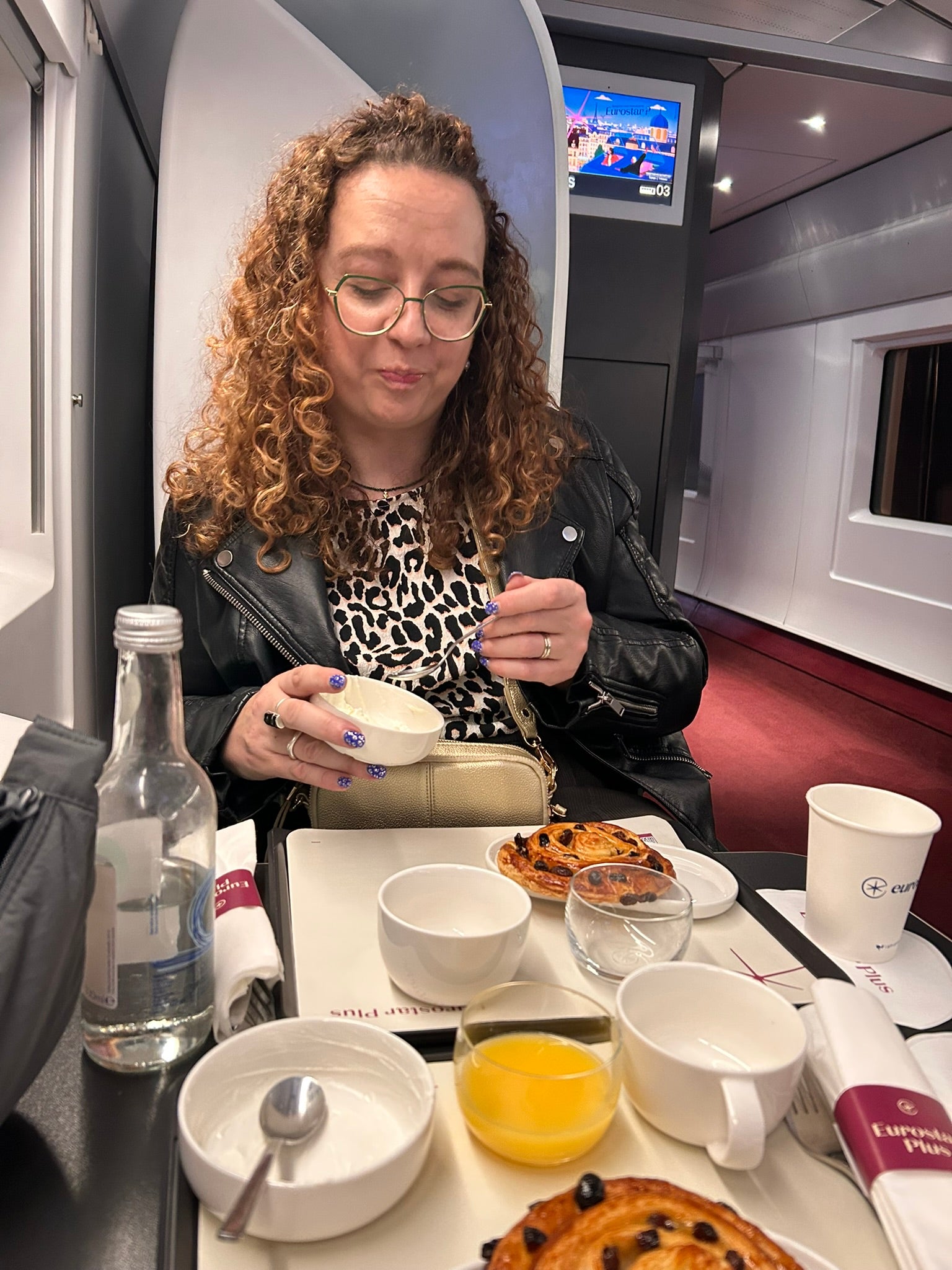 All food is served at your seat in Eurostar Plus or Premier (Carrie-Ann Lightly)