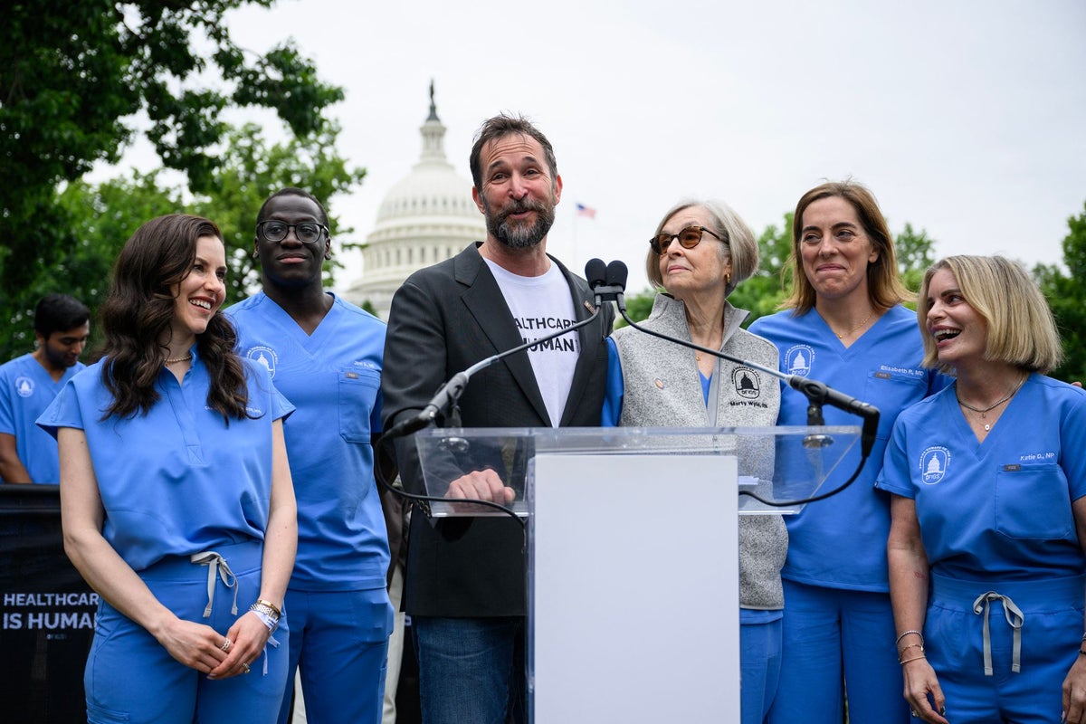 The Pitt star leads Capitol rally for healthcare worker reform: ‘This isn’t about politics’