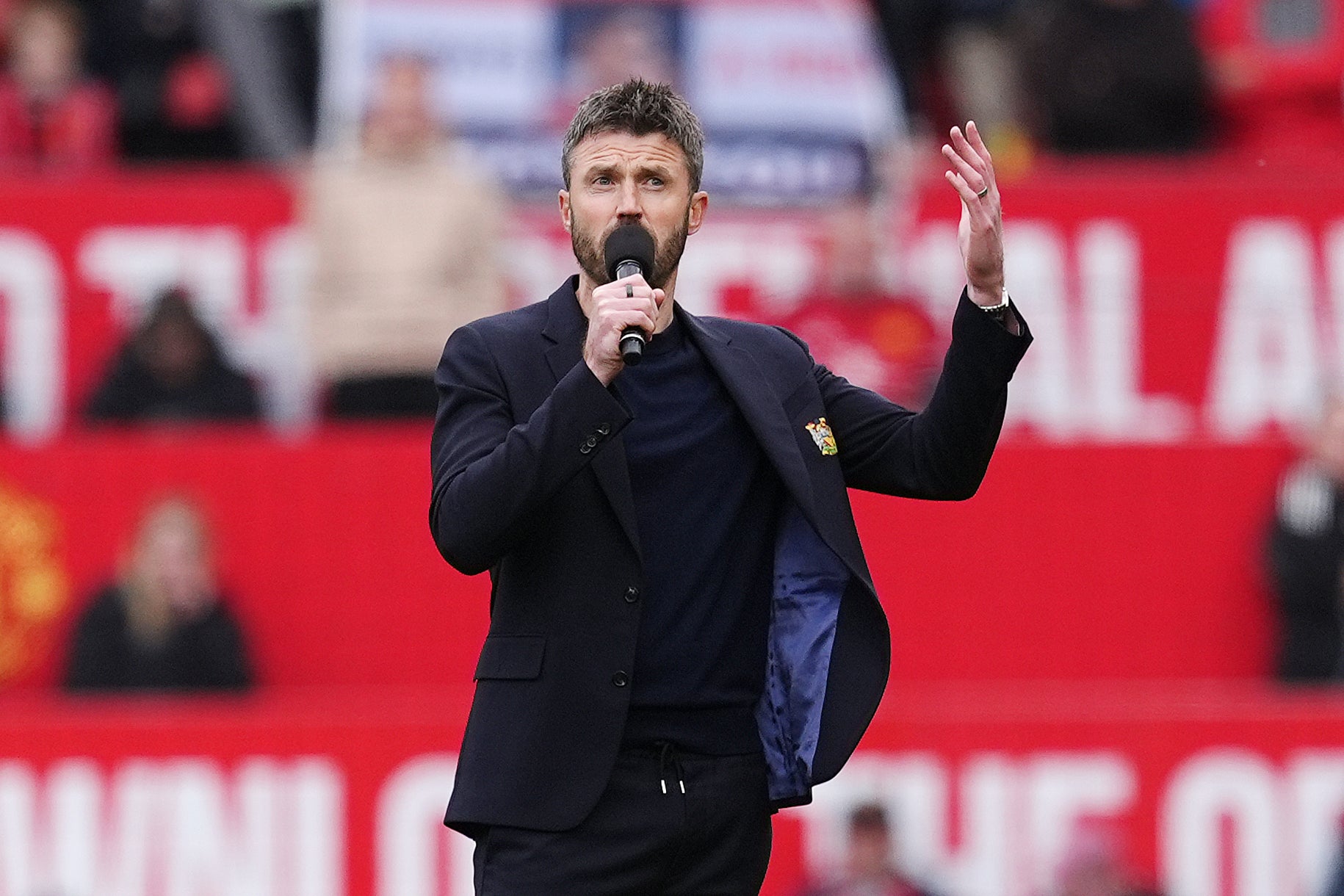 An announcement over Michael Carrick’s future has yet to be made (Martin Rickett/PA)