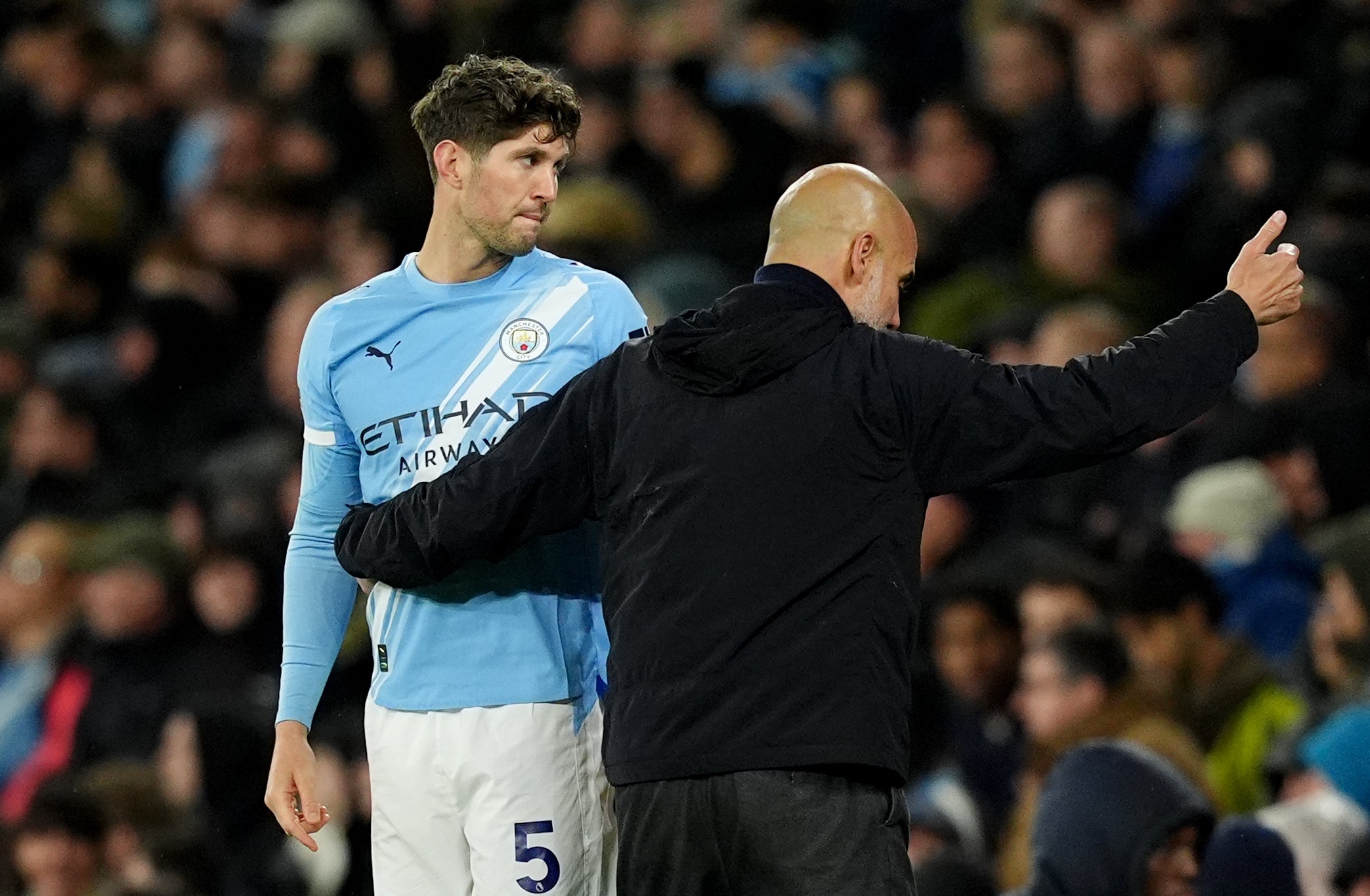Stones felt Guardiola’s system suited his game perfectly (Martin Rickett/PA) (PA Wire)