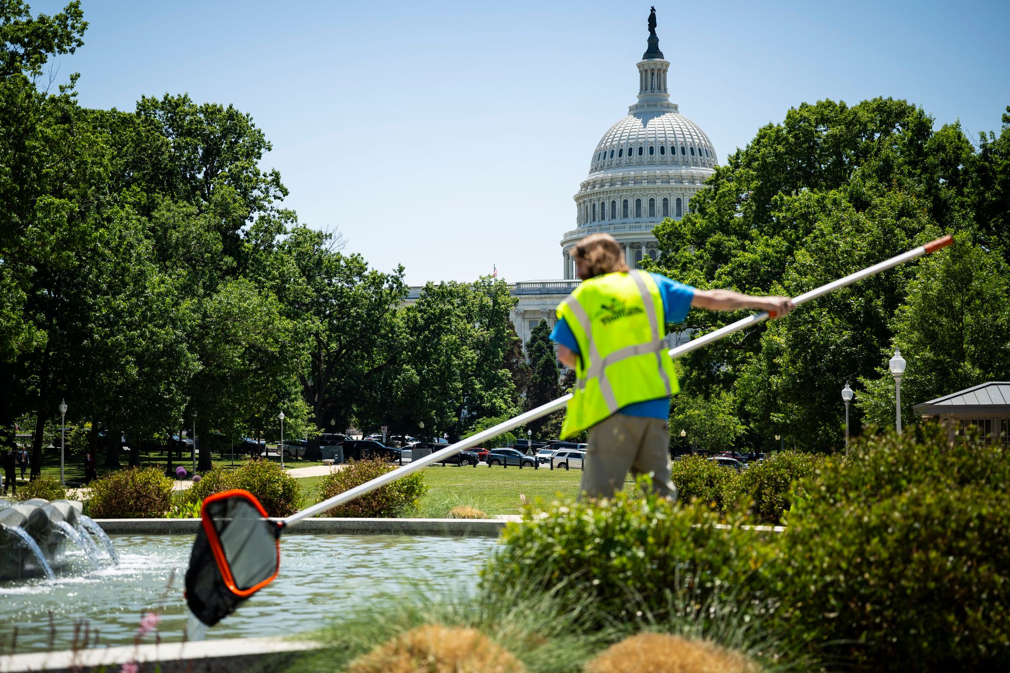 President Donald Trump has said he hopes Americans notice he’s opened up more than 20 water fountains in Washington, D.C., as a new poll shows staggering voter disapproval over the rising cost of living