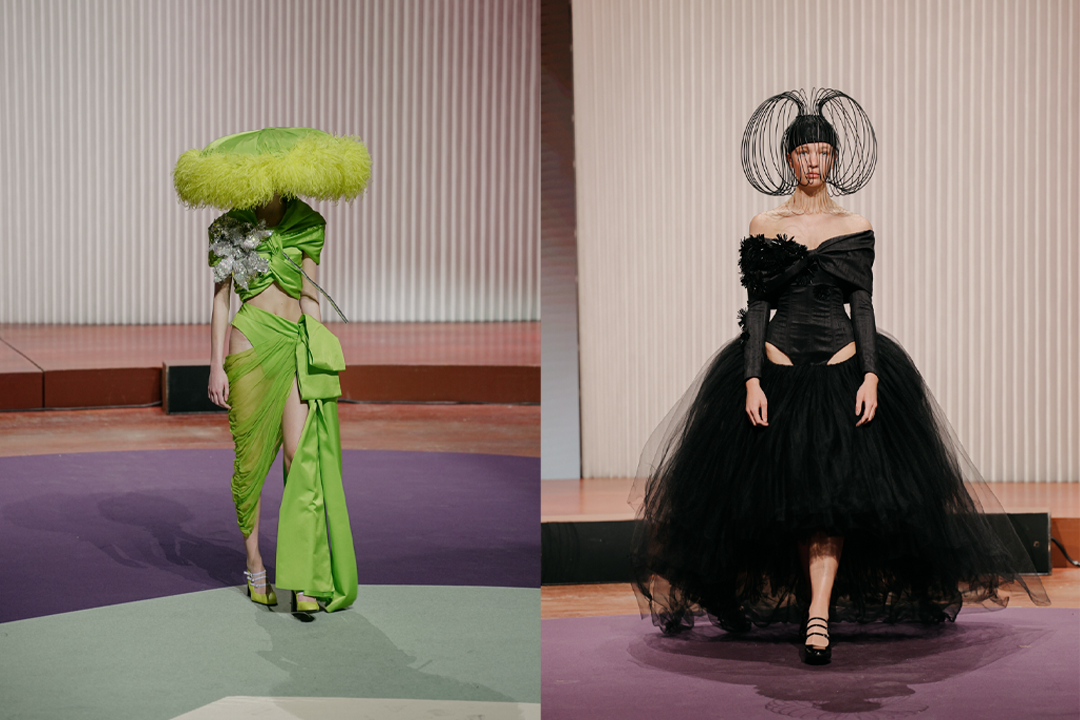 Kevin Germanier’s impromptu catwalk show featuring pieces made entirely from deadstock materials (Global Fashion Agenda)