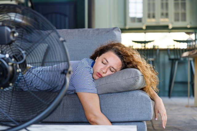 <p>Mantener el ventilador apuntando directamente a la cara durante toda la noche no es lo más recomendable; en su lugar, plantéate ponerlo en modo vaivén</p>