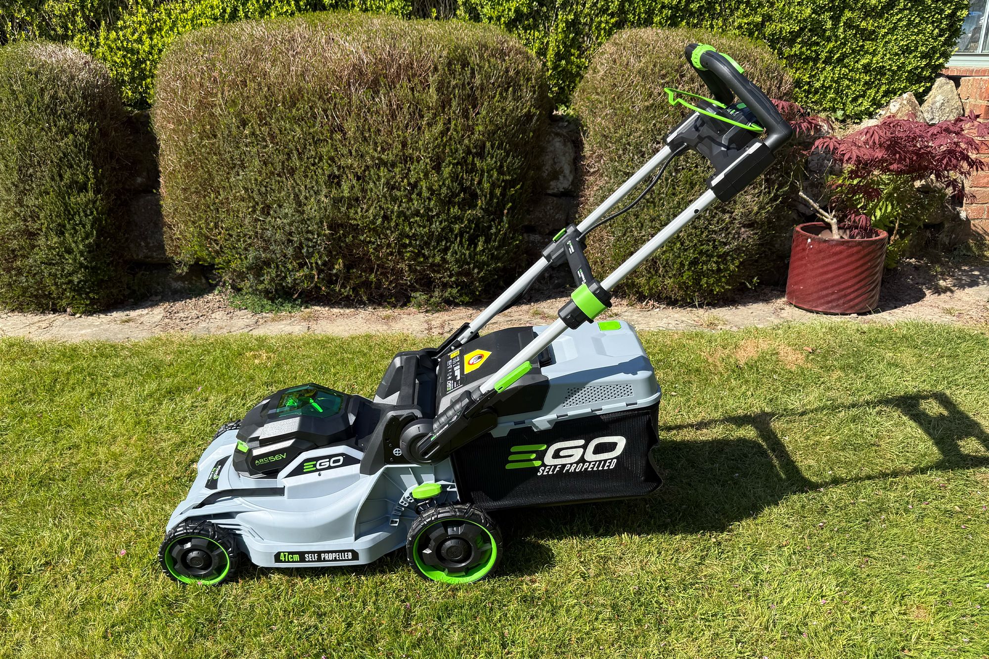 The LED dashboard takes some of the guess work out of mowing your lawn (Zoe Phillimore/The Independent)