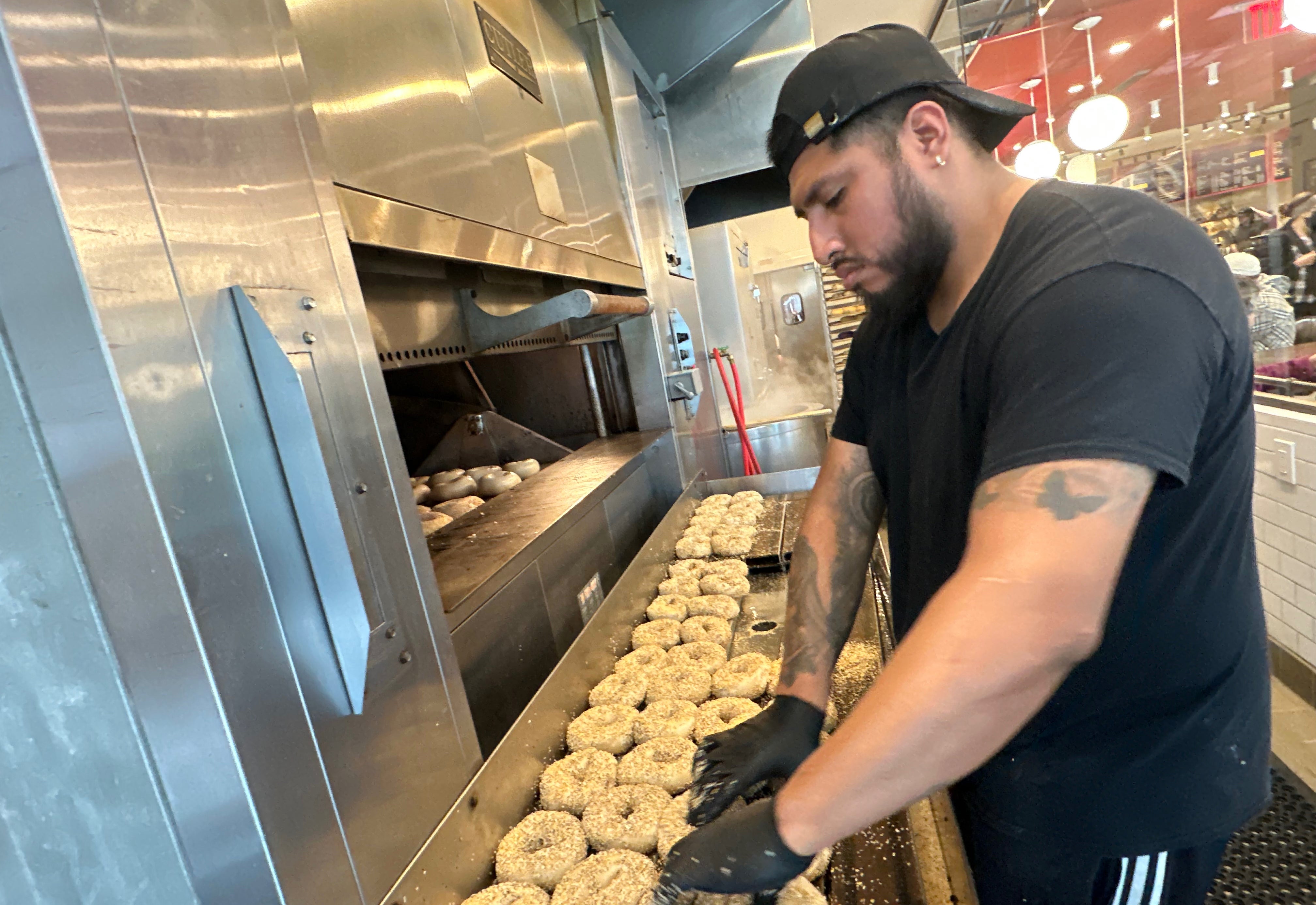 It’s estimated that around 80% of pizza and bagel shops rely on a flour that contains the oxidizing agent, which reduces rest time for dough and helps ensure a stronger, chewier product (Copyright 2026 The Associated Press. All rights reserved)