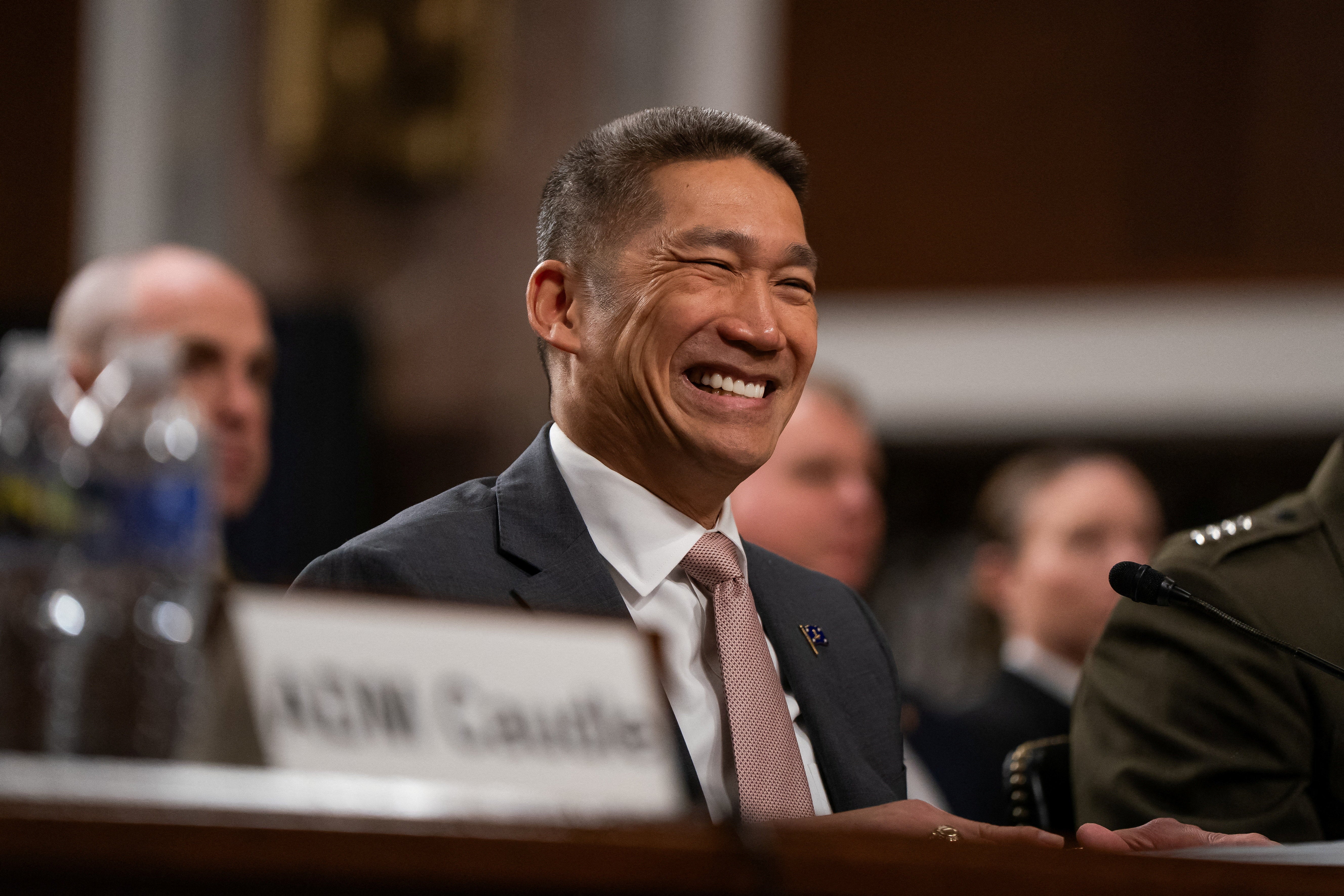 Acting secretary of the navy Hung Cao during a Senate hearing on 21 May 2026