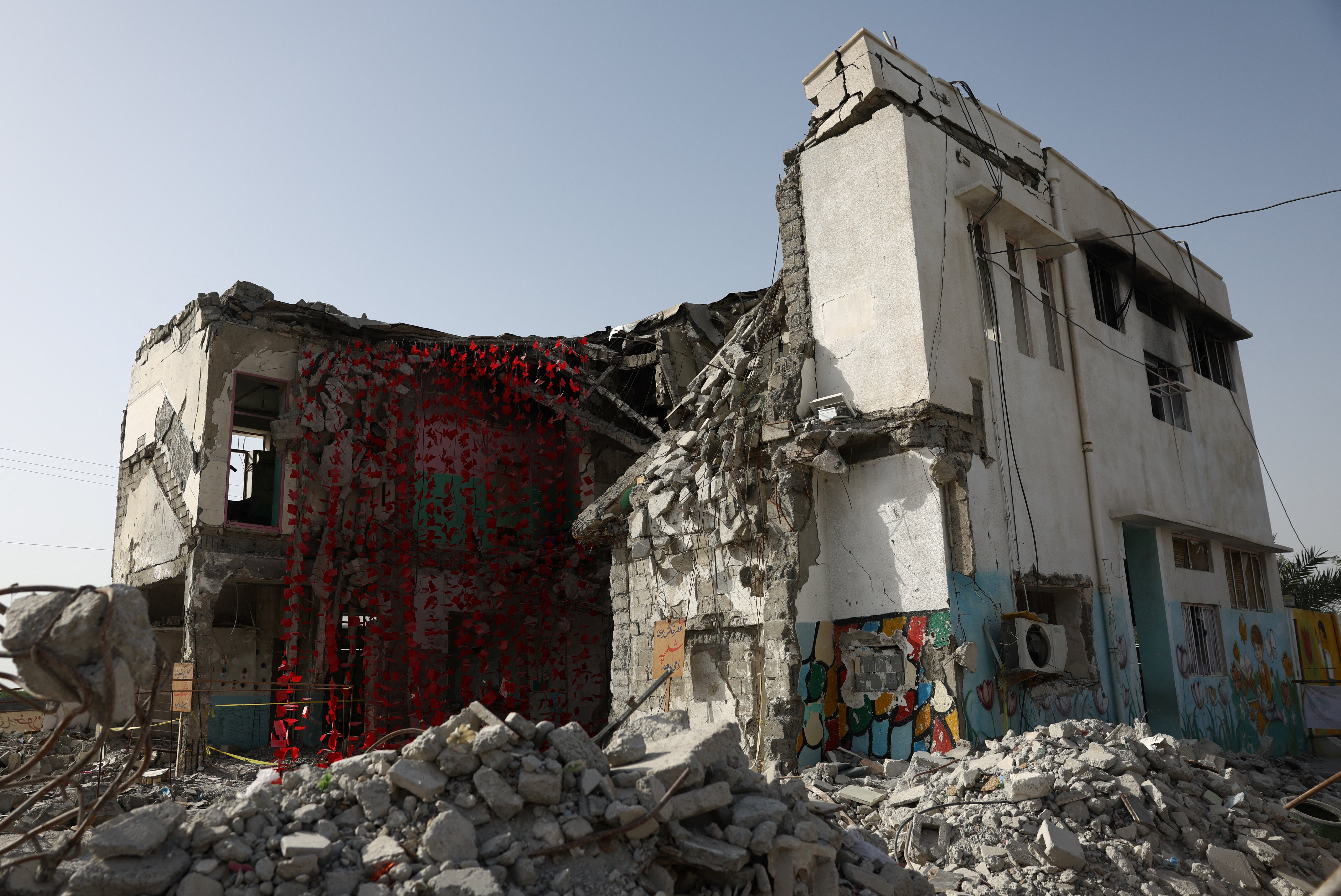 The Minab school damaged by a strike on February 28, in Iran, May 21
