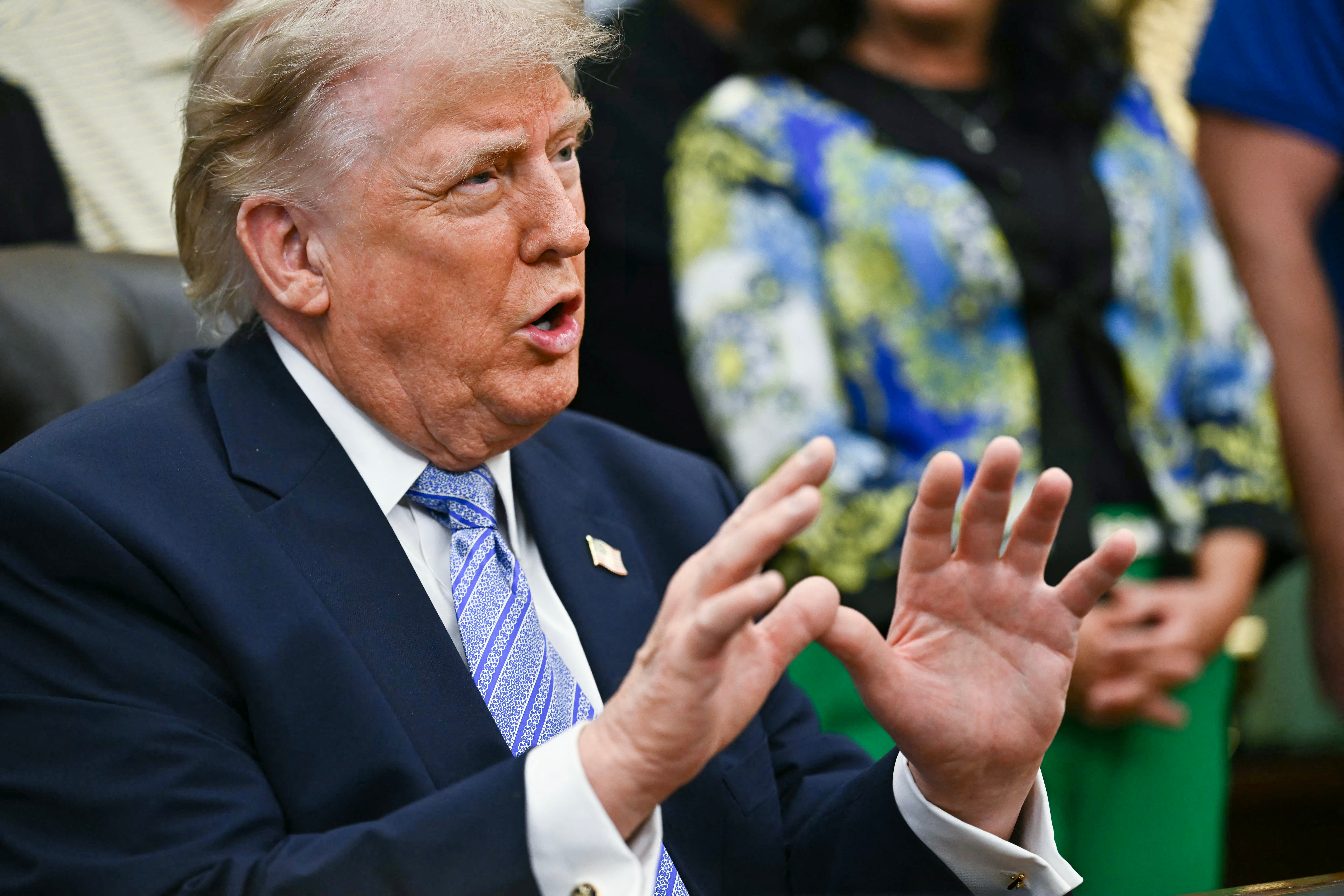 Donald Trump said the US would eventually recover Iran's stockpile of highly enriched uranium in a sign sticking points remain
