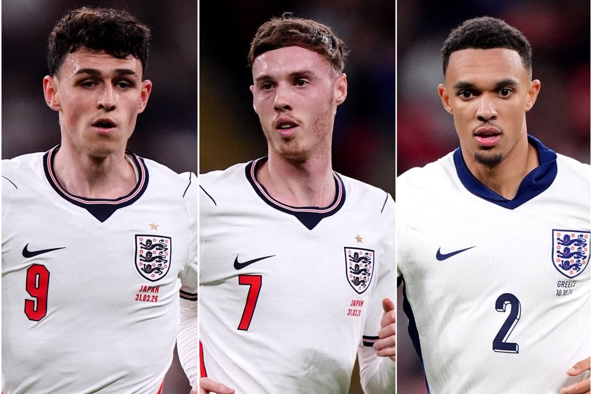 England World Cup squad: Foden, Palmer and Alexander-Arnold miss out