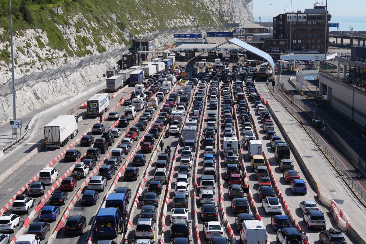‘Total gridlock’ at Dover as 8,000 travellers face new EU border checks on busiest day of year so far