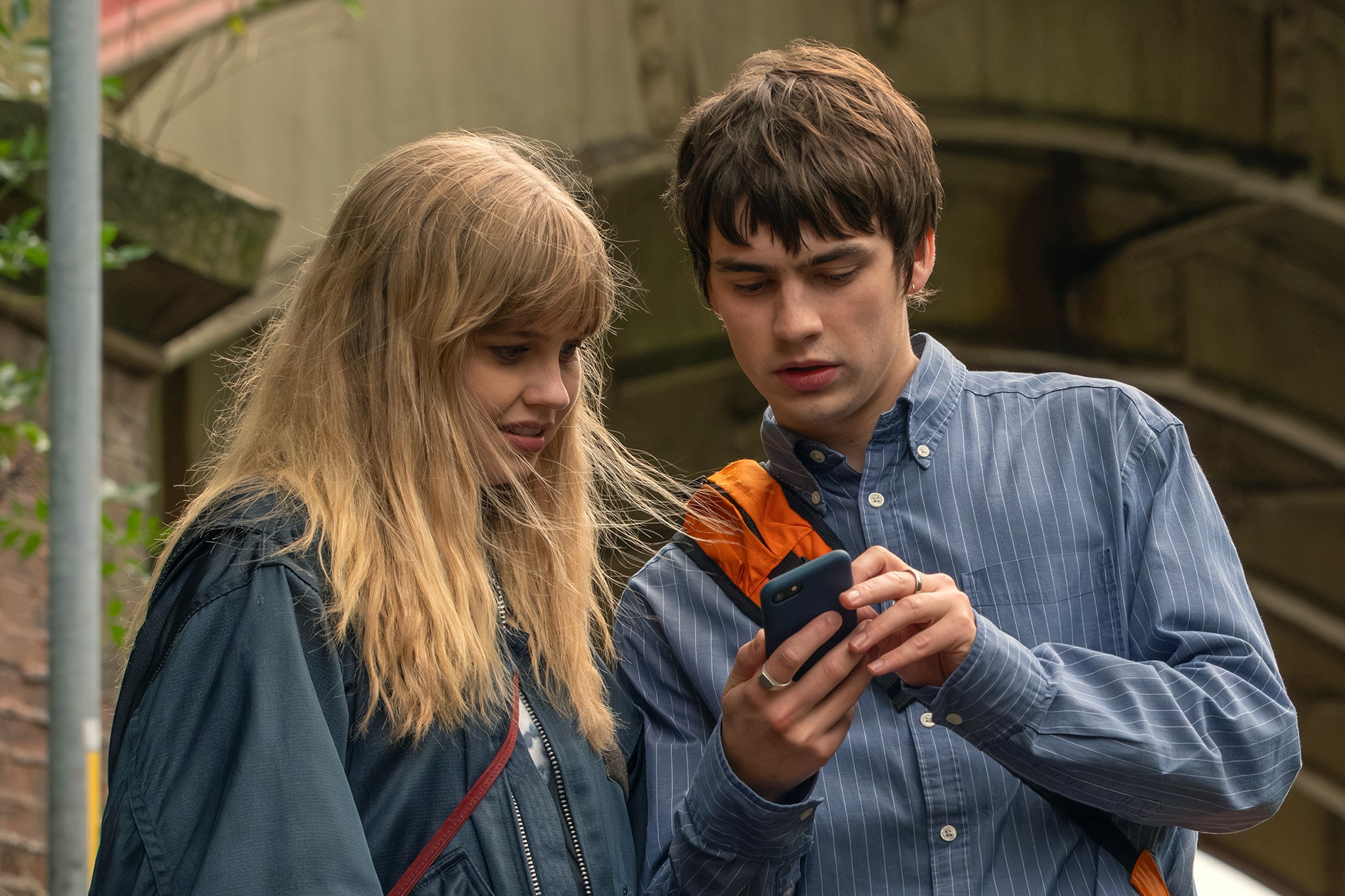 Looking for love: Fearn and Angourie Rice in ‘Finding Emily’ (Focus Features)