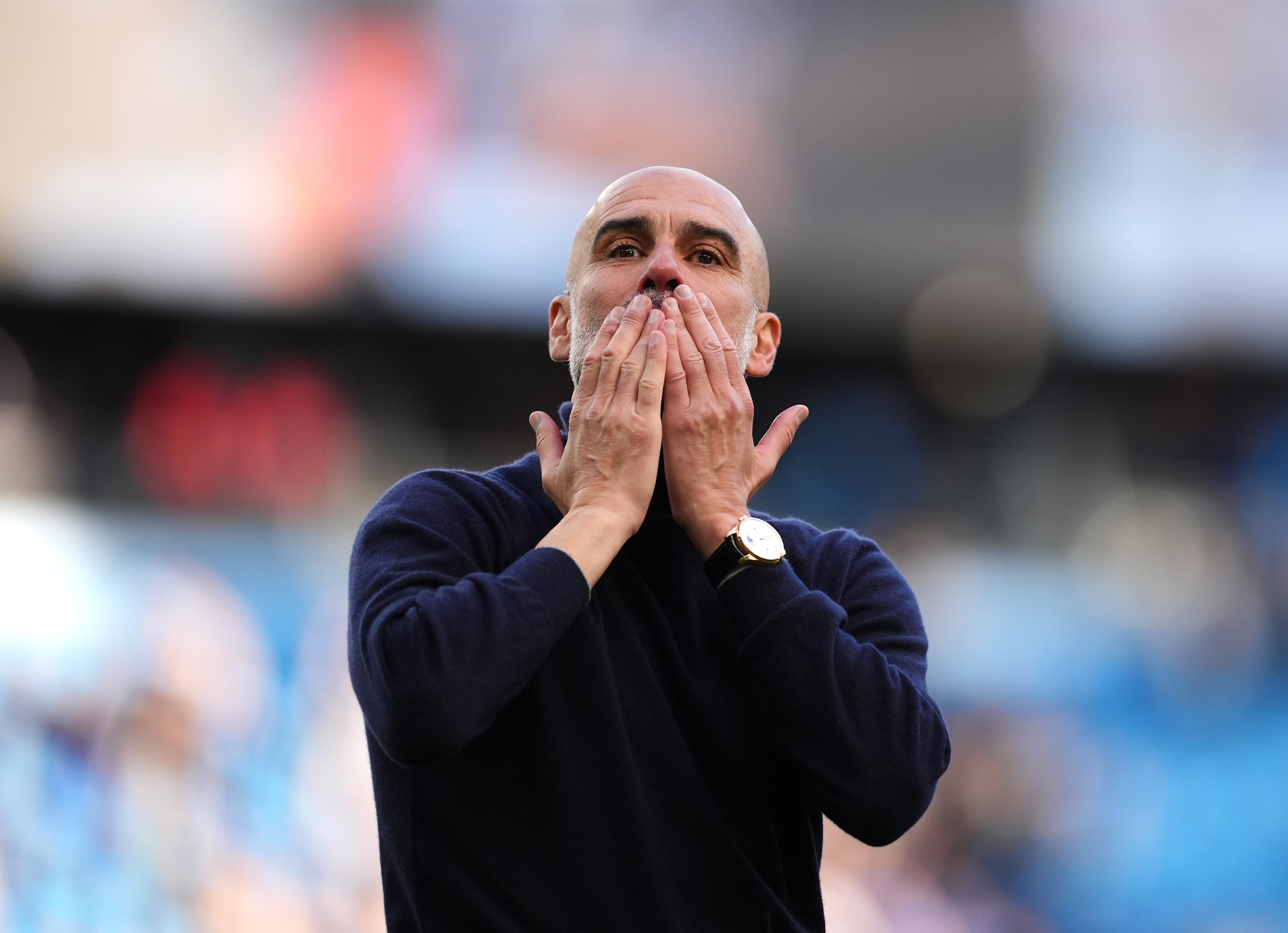 Pep Guardiola led Manchester City to numerous trophies across 10 years