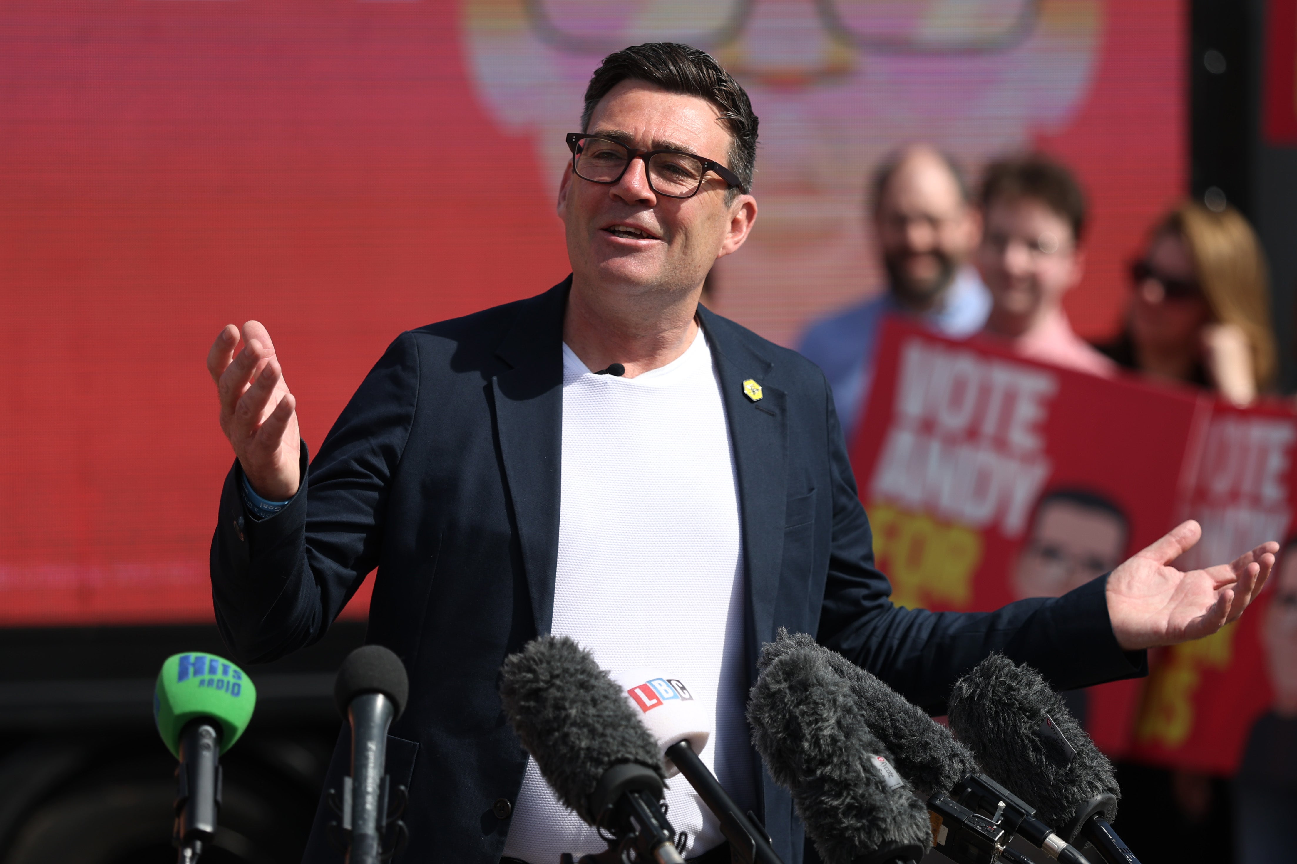 Burnham launched his by-election campaign