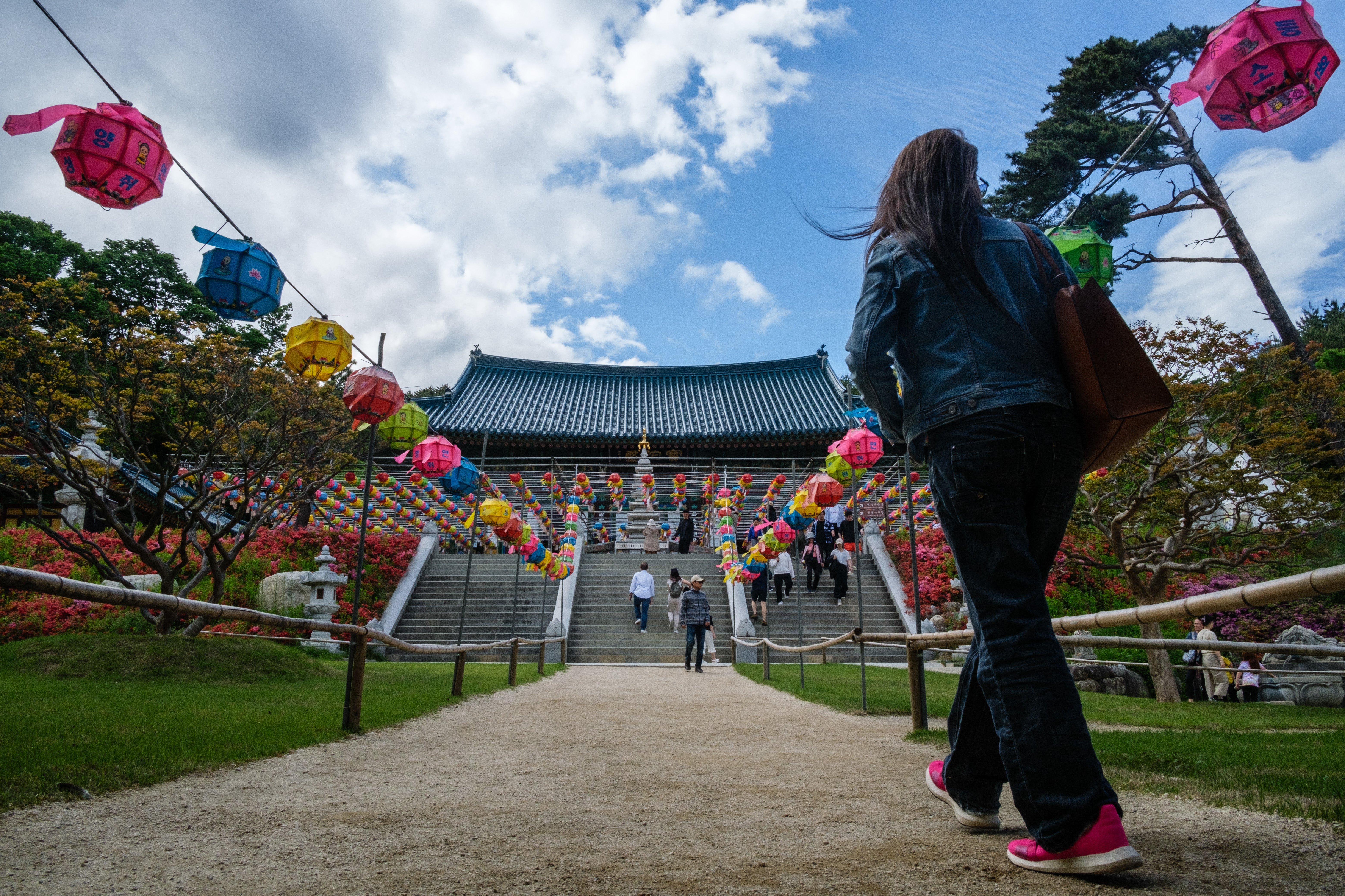 File. Buddhist temples in and around Busan are offering free or low-cost accommodation to BTS fans (AFP via Getty)