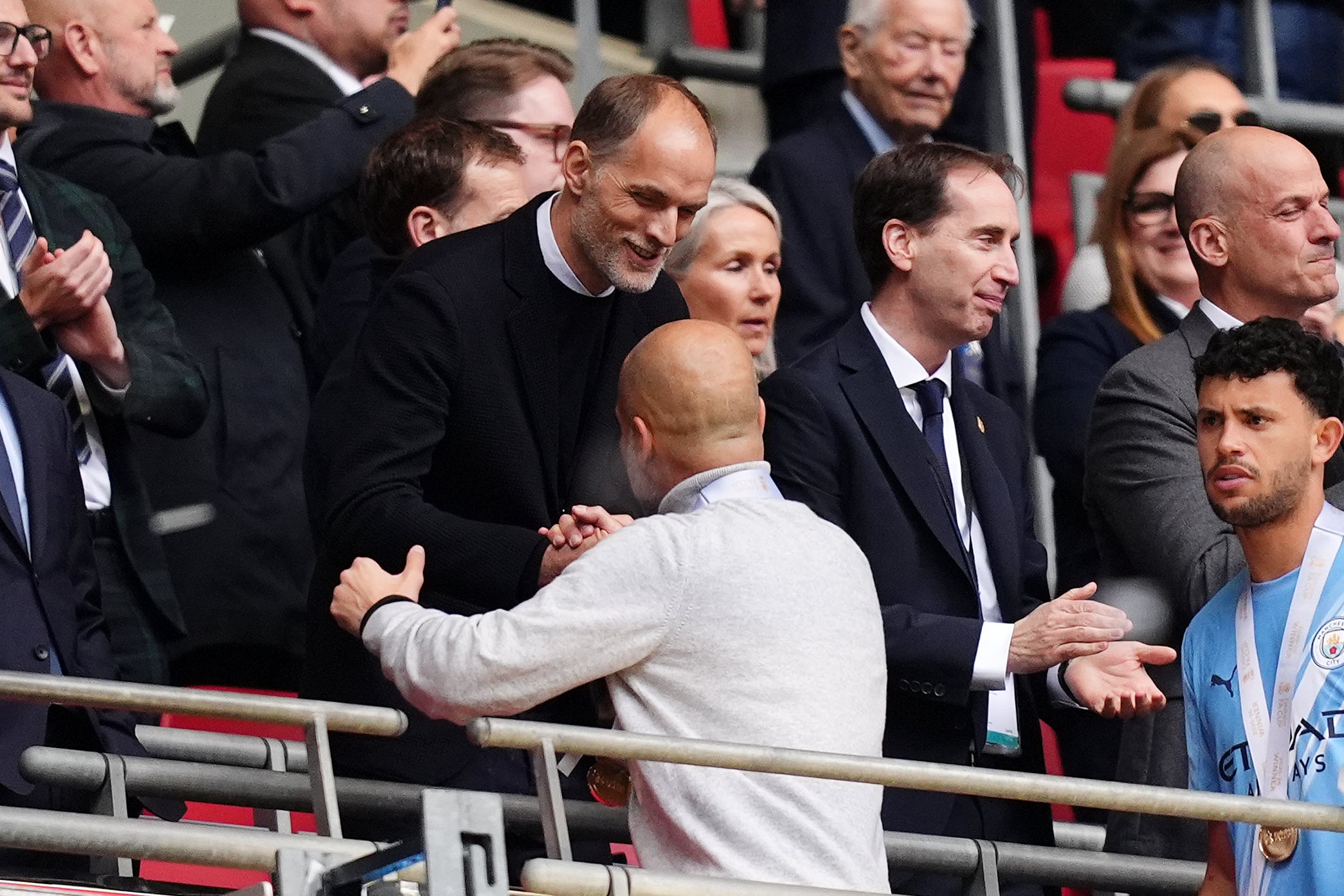 Thomas Tuchel praised Guardiola’s impact (John Walton/PA)
