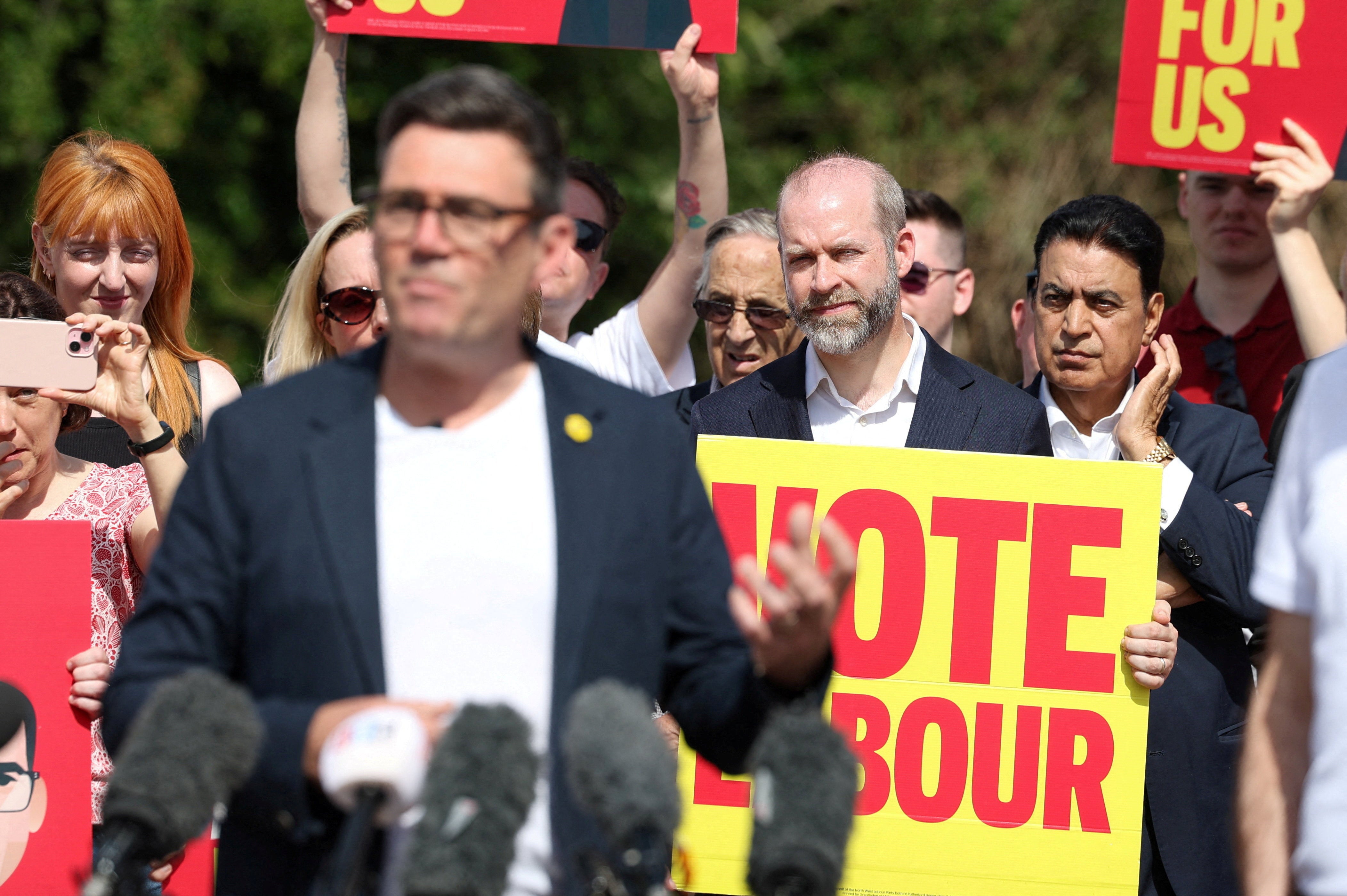 Mr Burnham is running in the Makerfield by-election, a crucial contest which could decide the future of the Labour Party and government