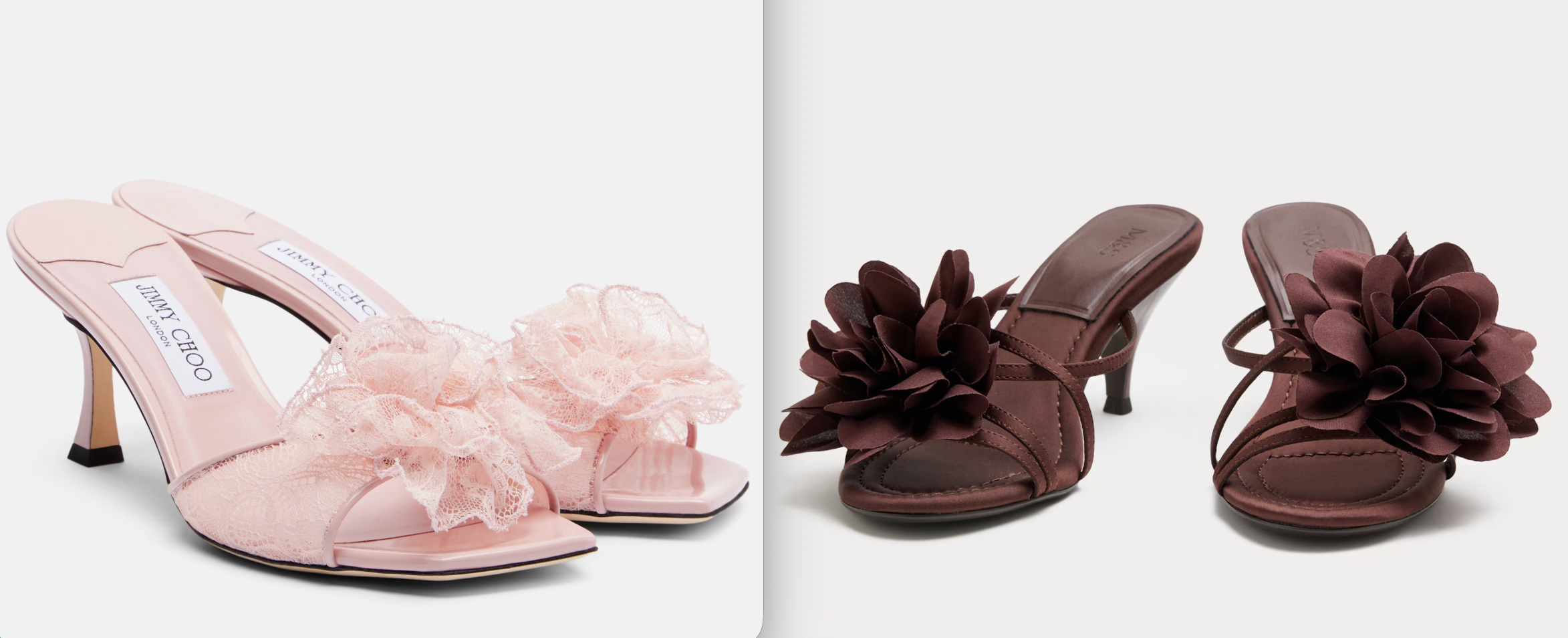 In bloom: Floral detail mules are made to get you noticed