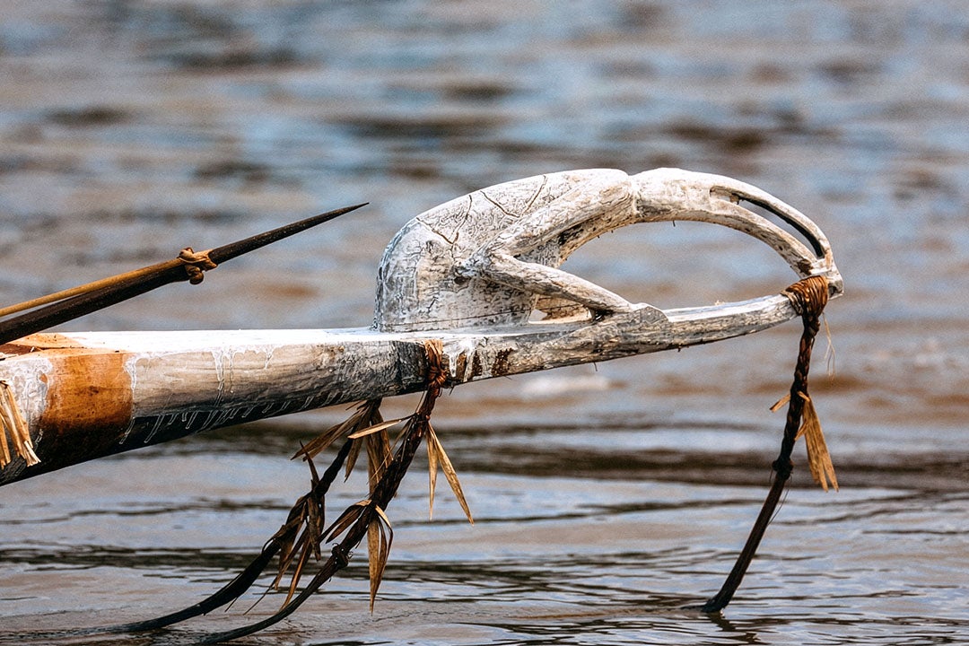 Wood carving is an important craft for the Asmat people (Aqua Expeditions)