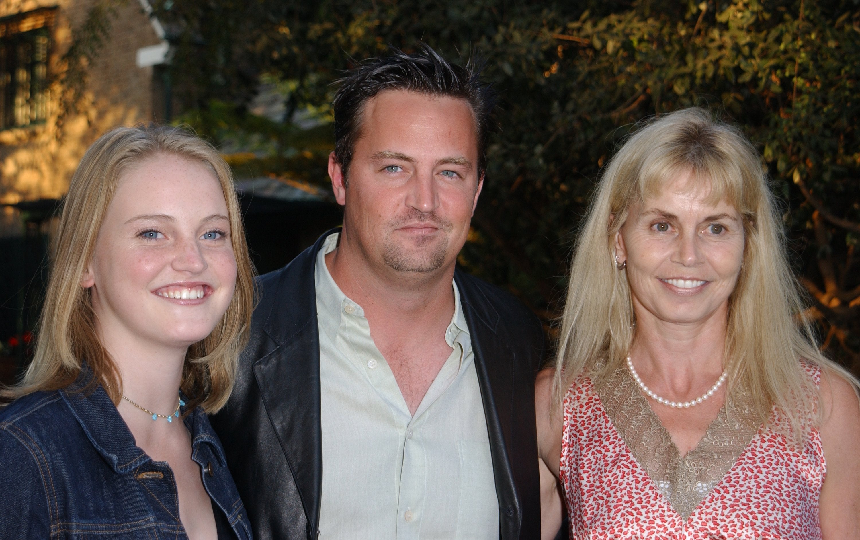 Matthew Perry with his sister, Emily and mother, Suzanne Morrison