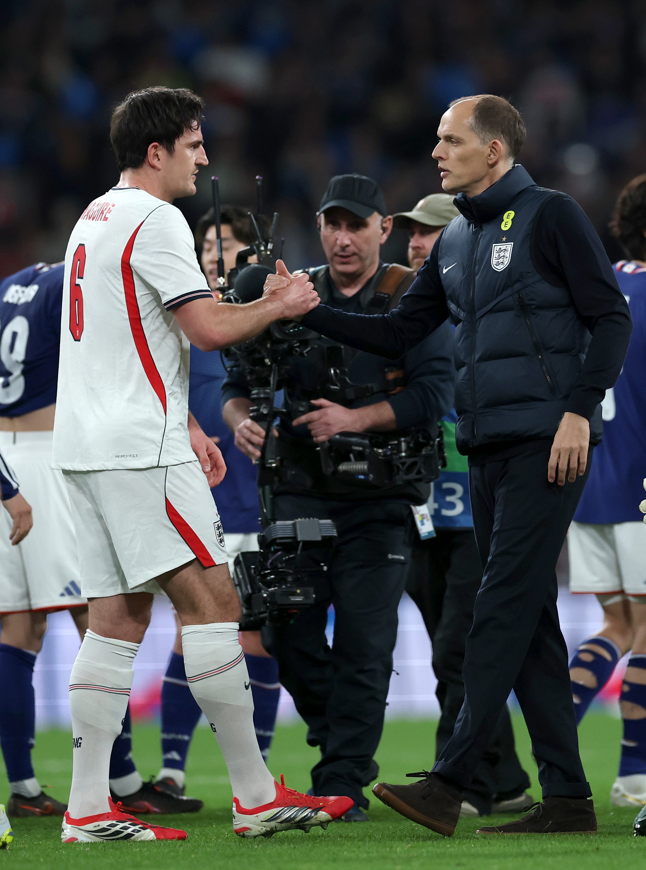 Thomas Tuchel (right) believes Harry Maguire's statement was unnecessary
