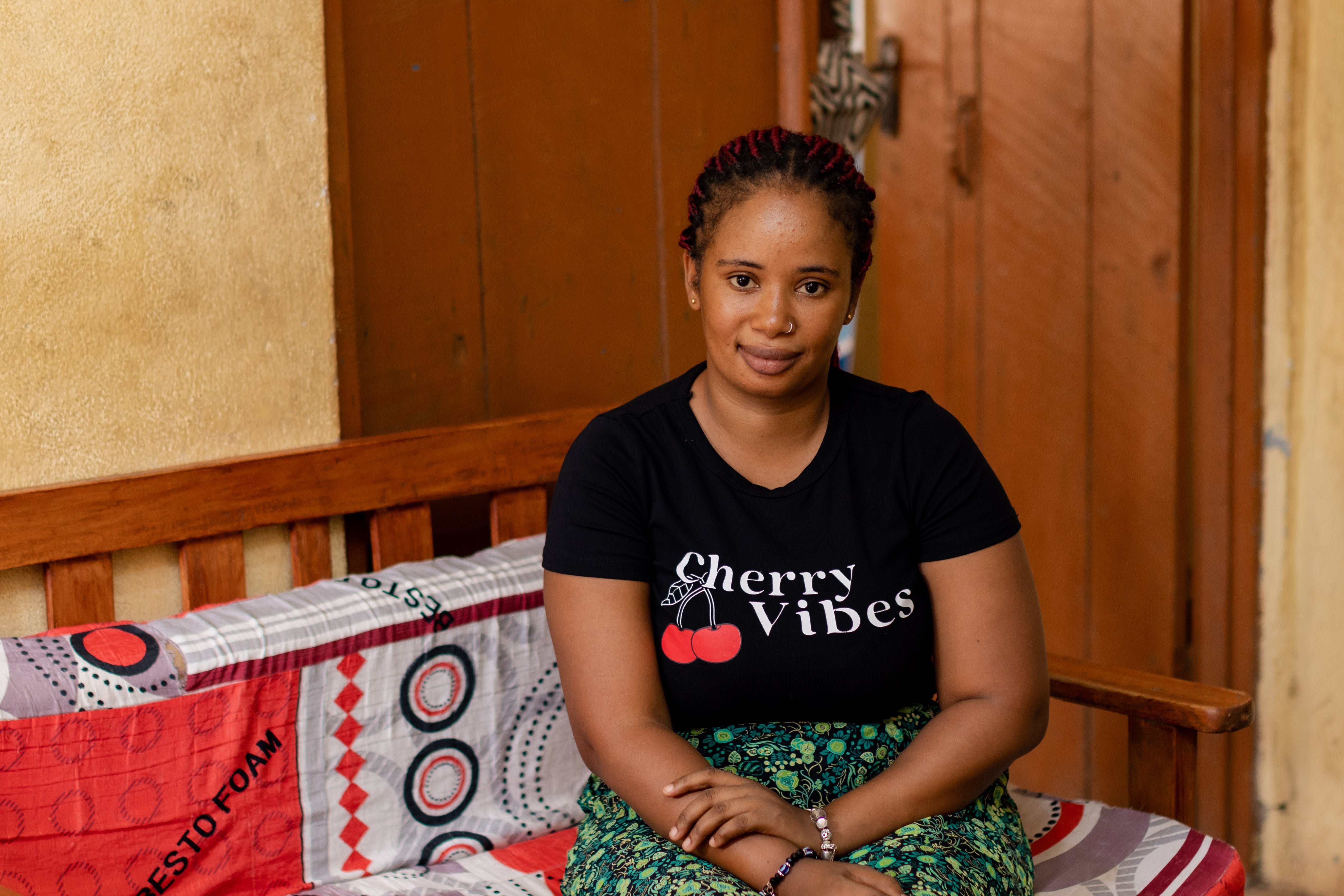 Fatmata, 29, who works with a community organisation that partners closely with the centre