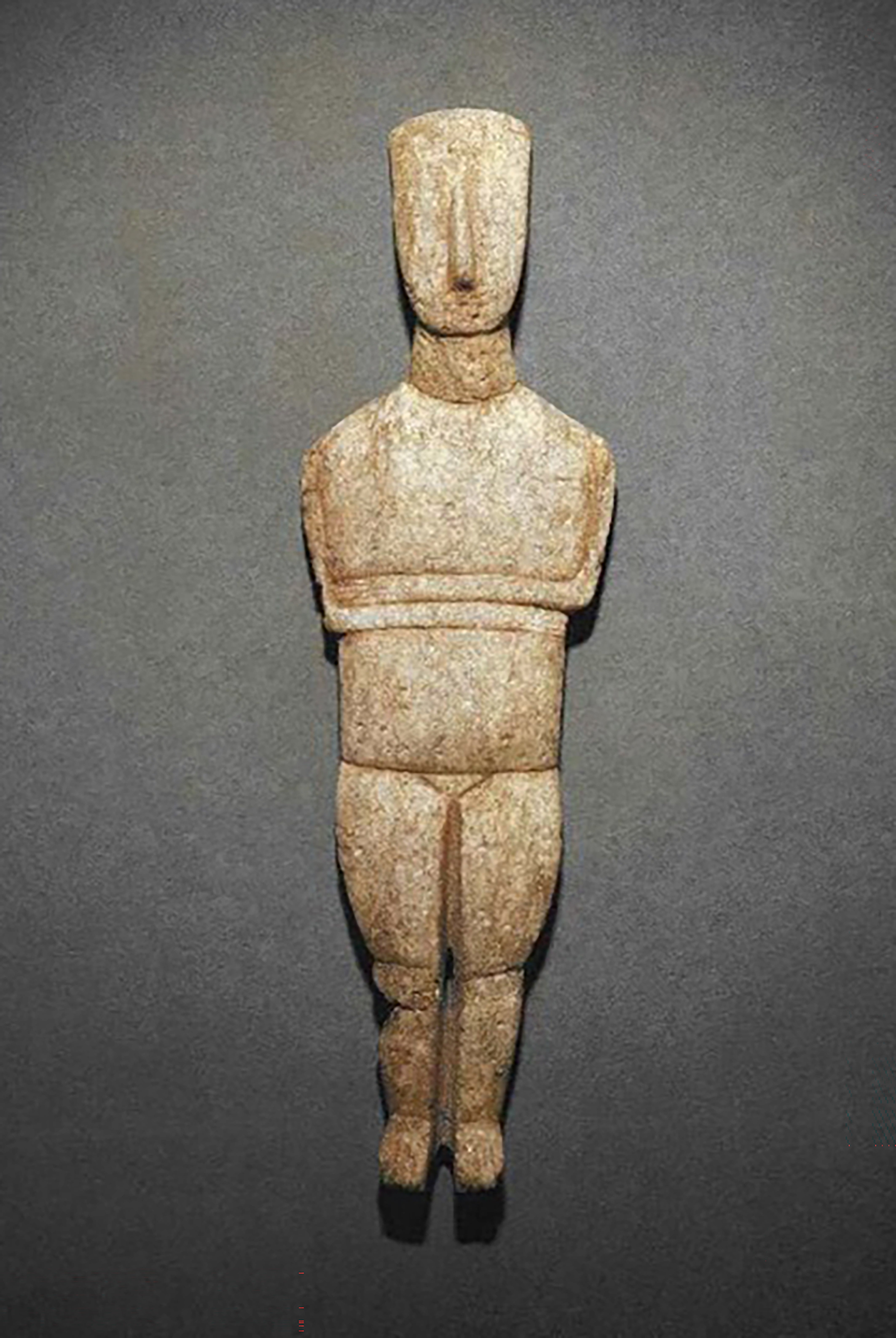 Andrew Crowley, 46, of Longwell Green in Gloucestershire, asked celebrity auctioneers to determine the value of three Cycladic figurines and an Anatolian dreamer figurine he inherited from his grandfather