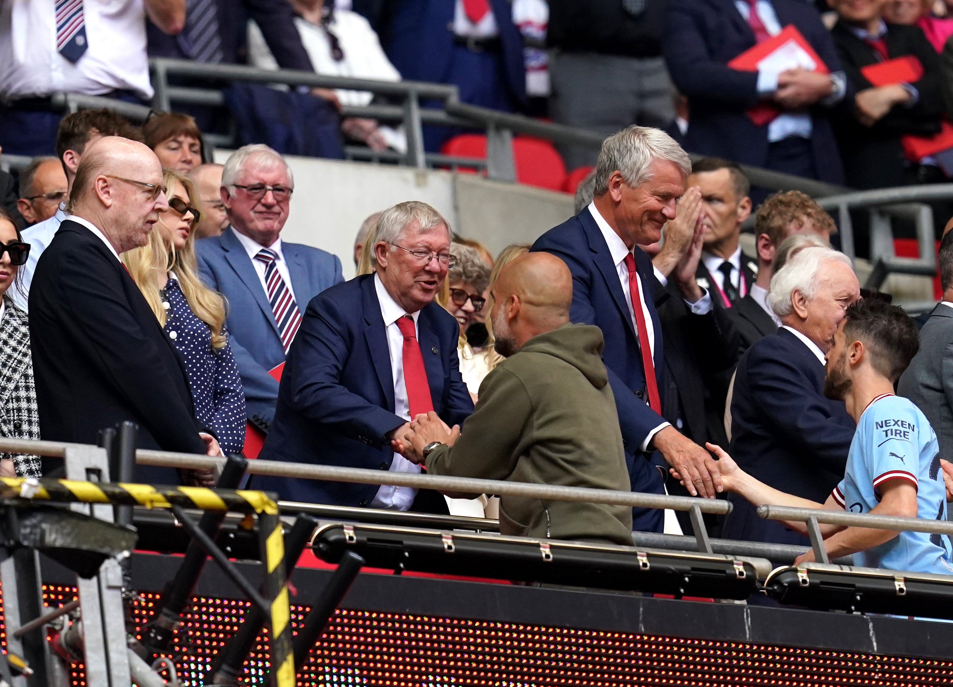 Former Manchester United boss Sir Alex Ferguson had a congratulatory message for Pep Guardiola (PA) (PA Archive)