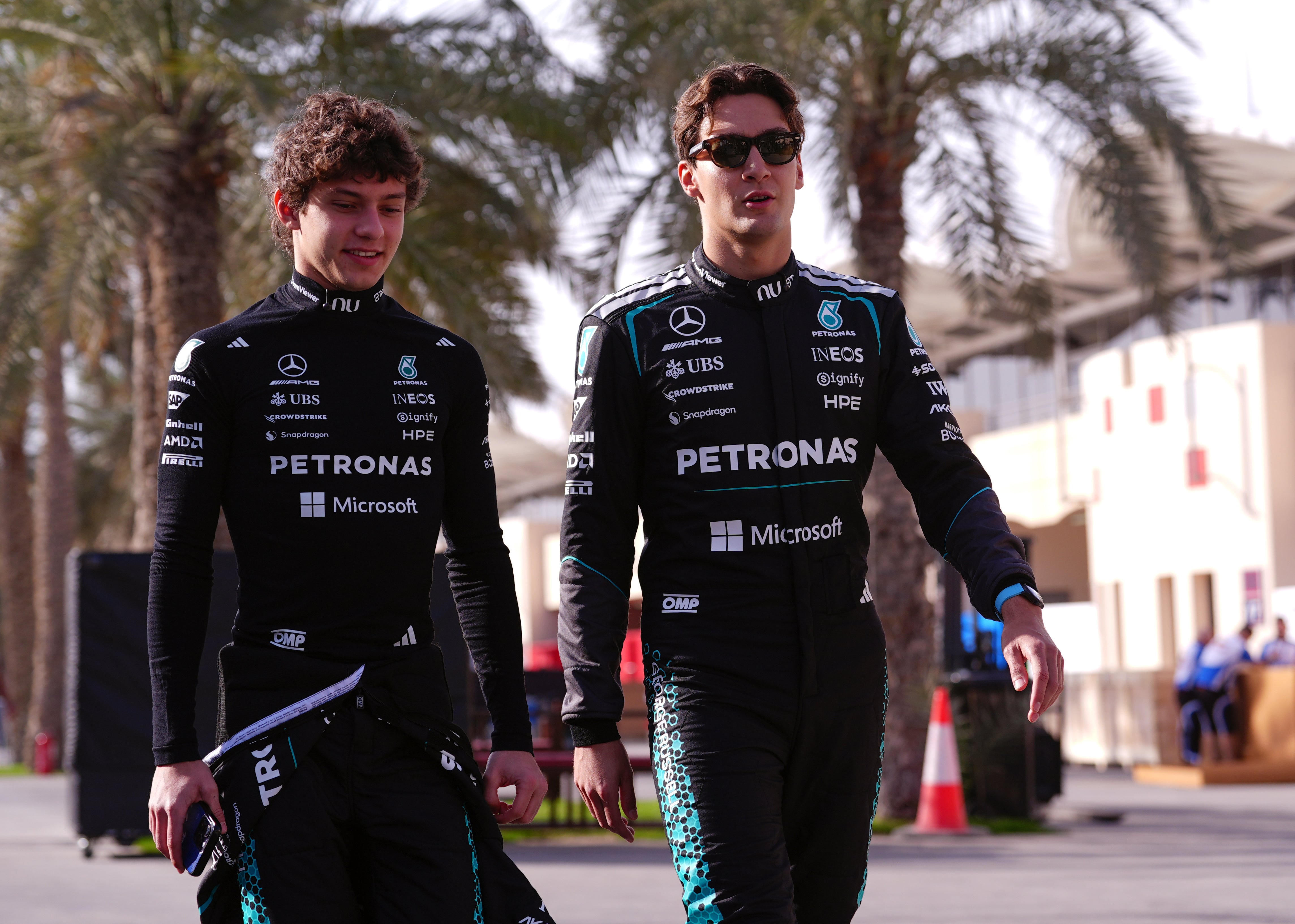 Kimi Antonelli has taken an early lead over George Russell (Bradley Collyer/PA) (PA Wire)