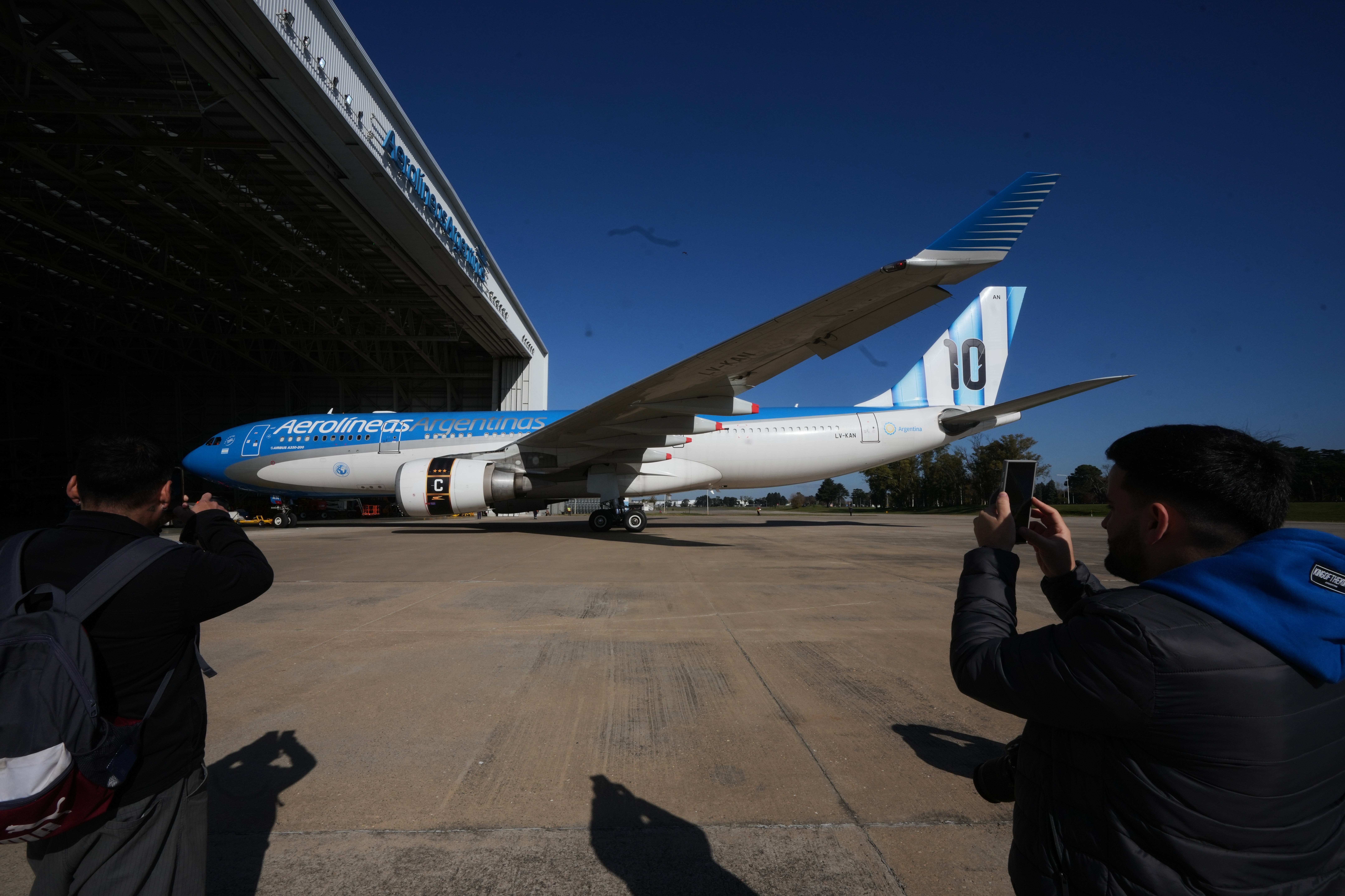 ARGENTINA-MUNDIAL-AVIÓN