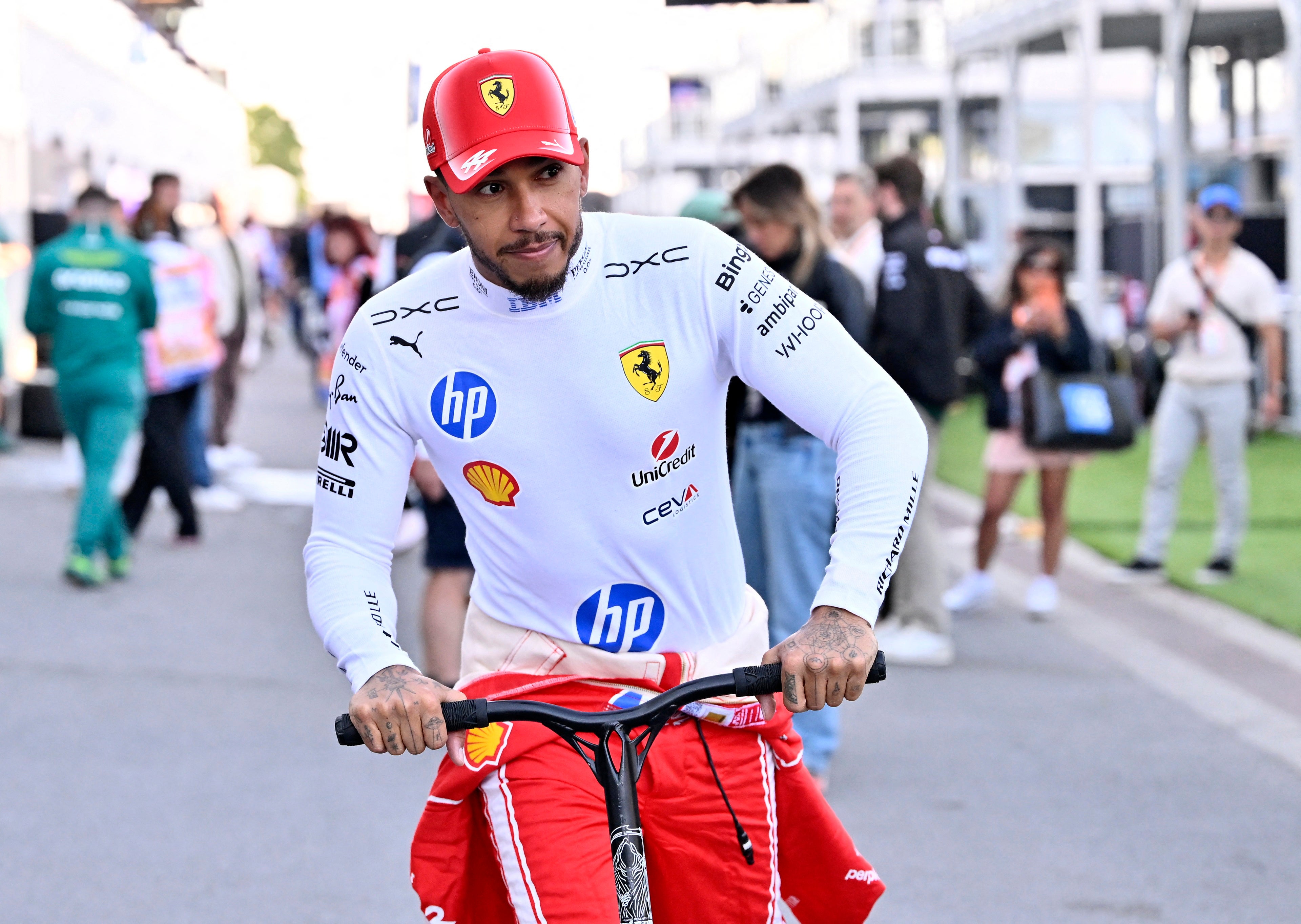 Lewis Hamilton qualified fifth