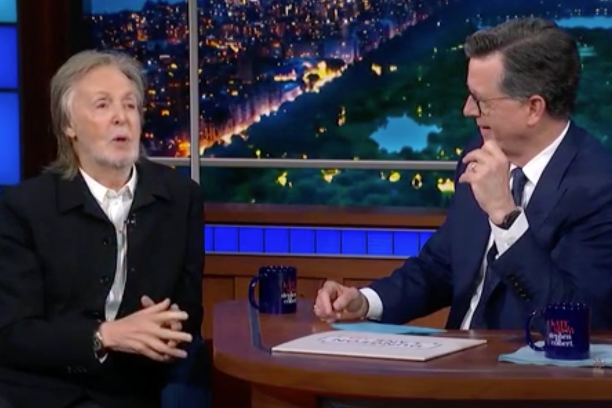 Paul McCartney was the final guest on 'The Late Show with Stephen Colbert' (The Late Show with Stephen Colbert/CBS)