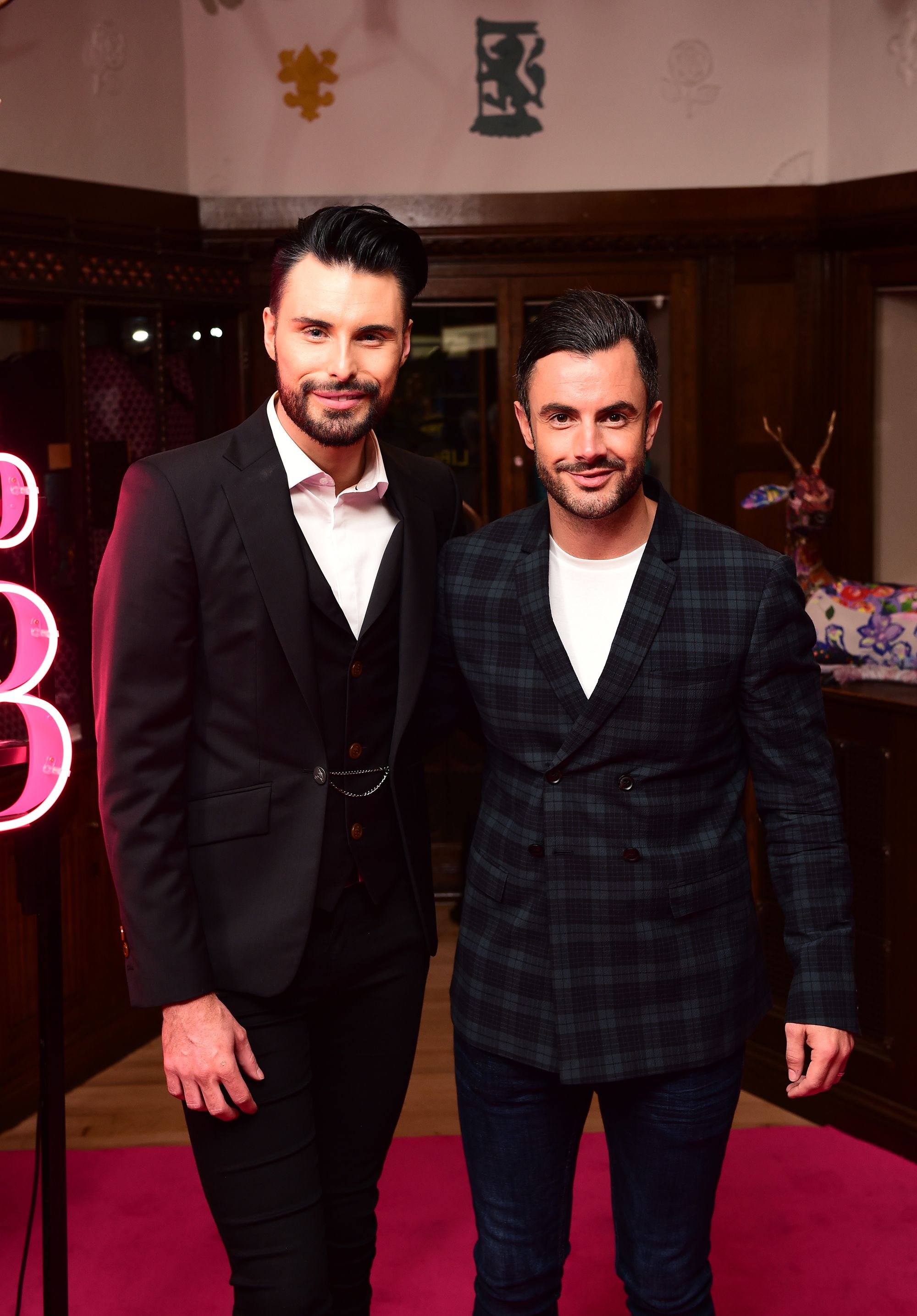 Rylan Clark with Dan Neal (PA)