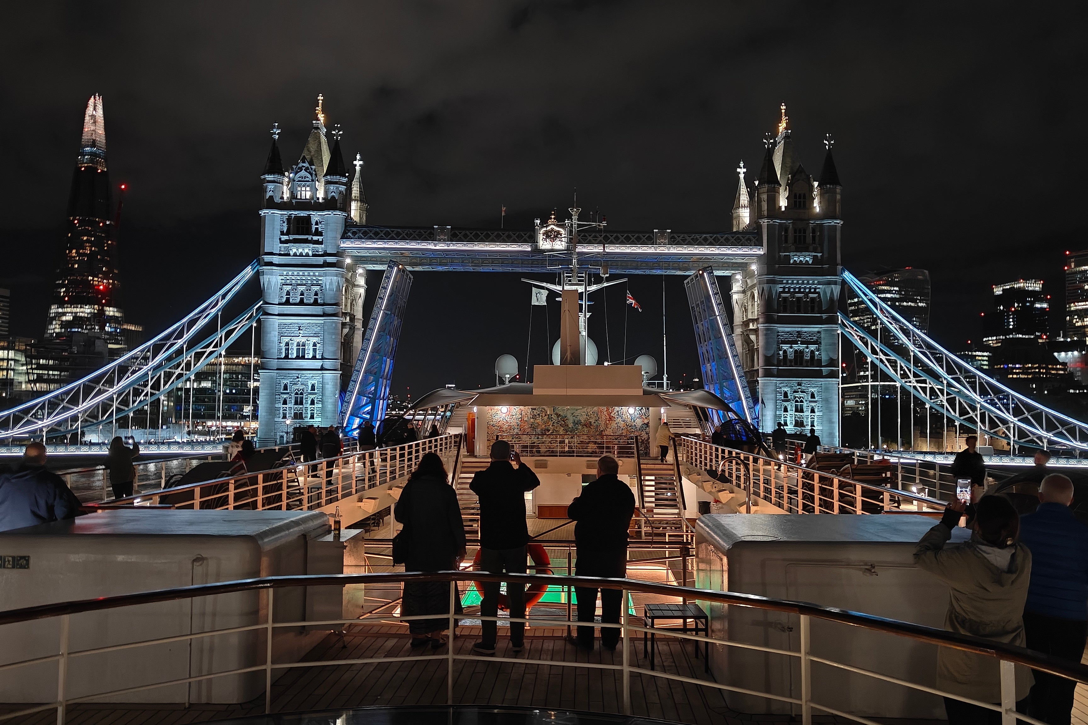It felt close but there was just enough room for Star Pride to pass through Tower Bridge (Marc Shoffman)