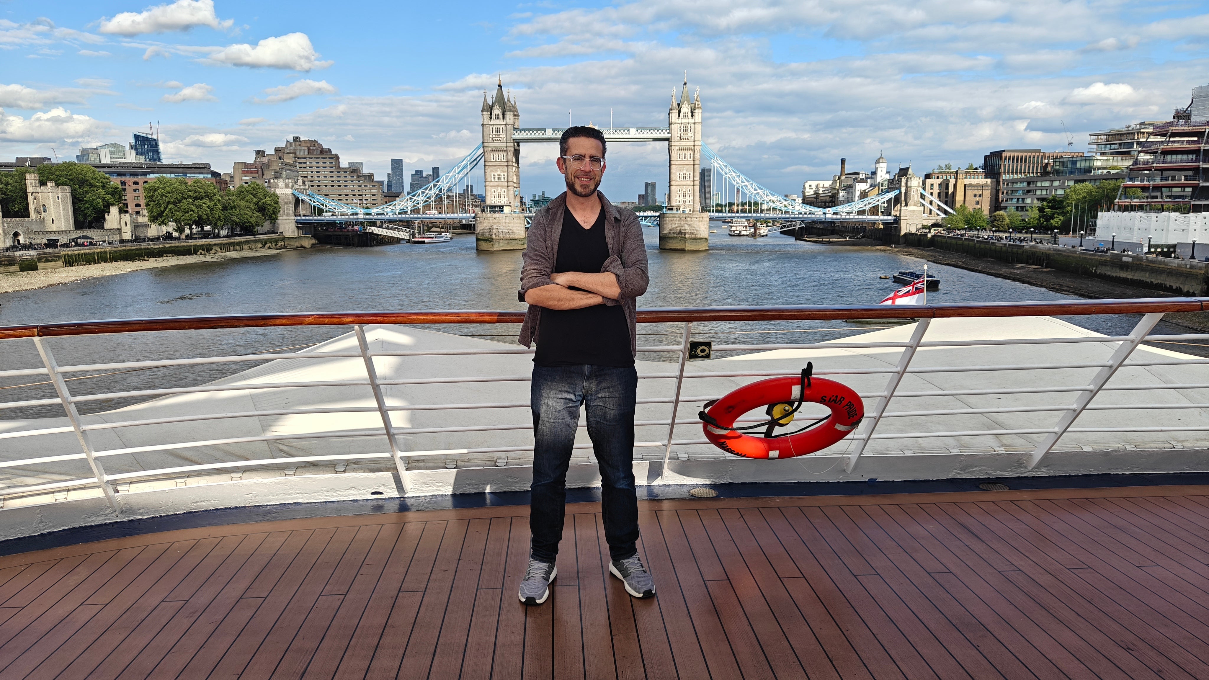 I sailed under Tower Bridge on a luxury cruise ship