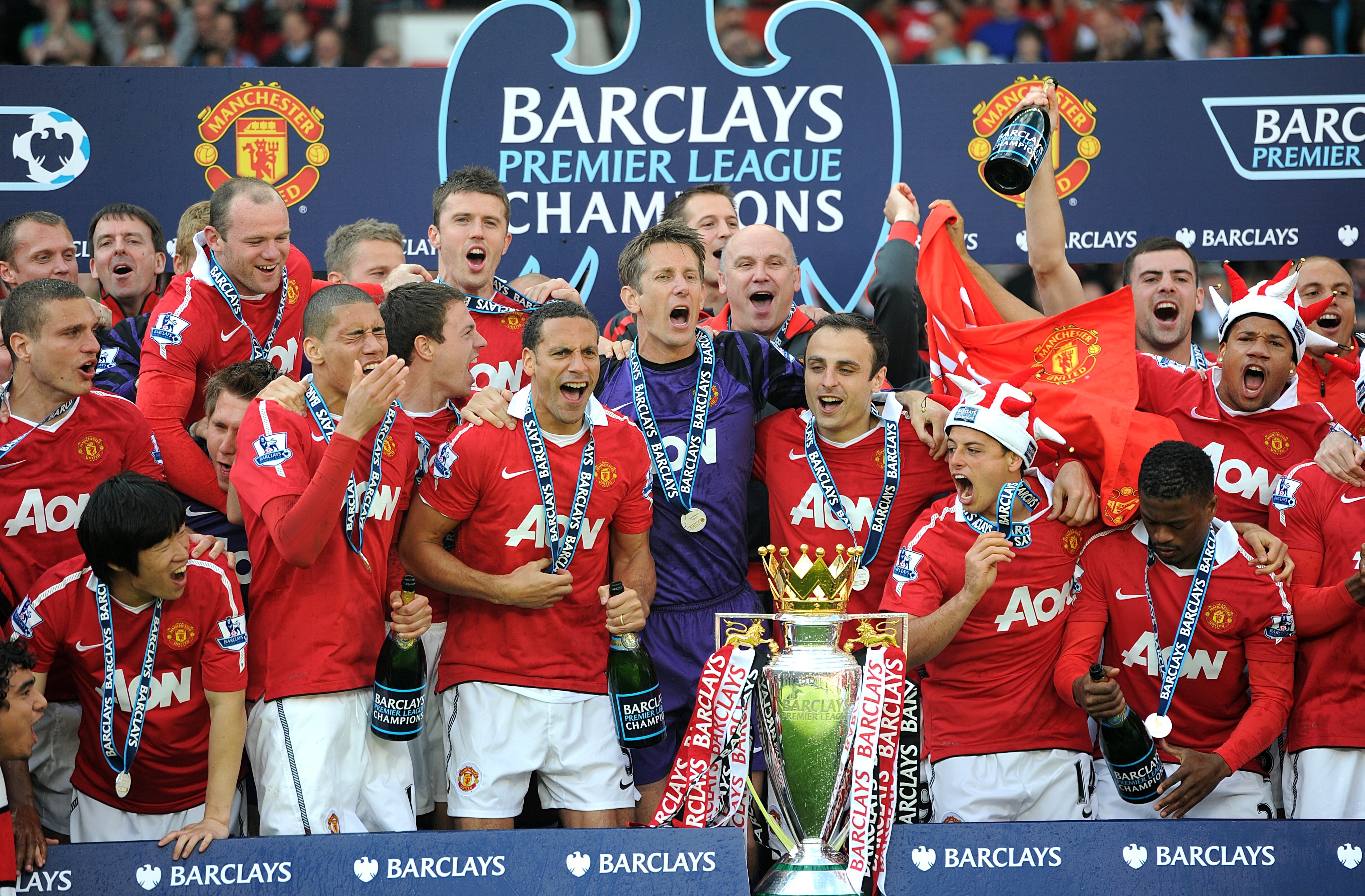 Michael Carrick was part of the Manchester United team that last won the Premier League, in 2013 (PA)