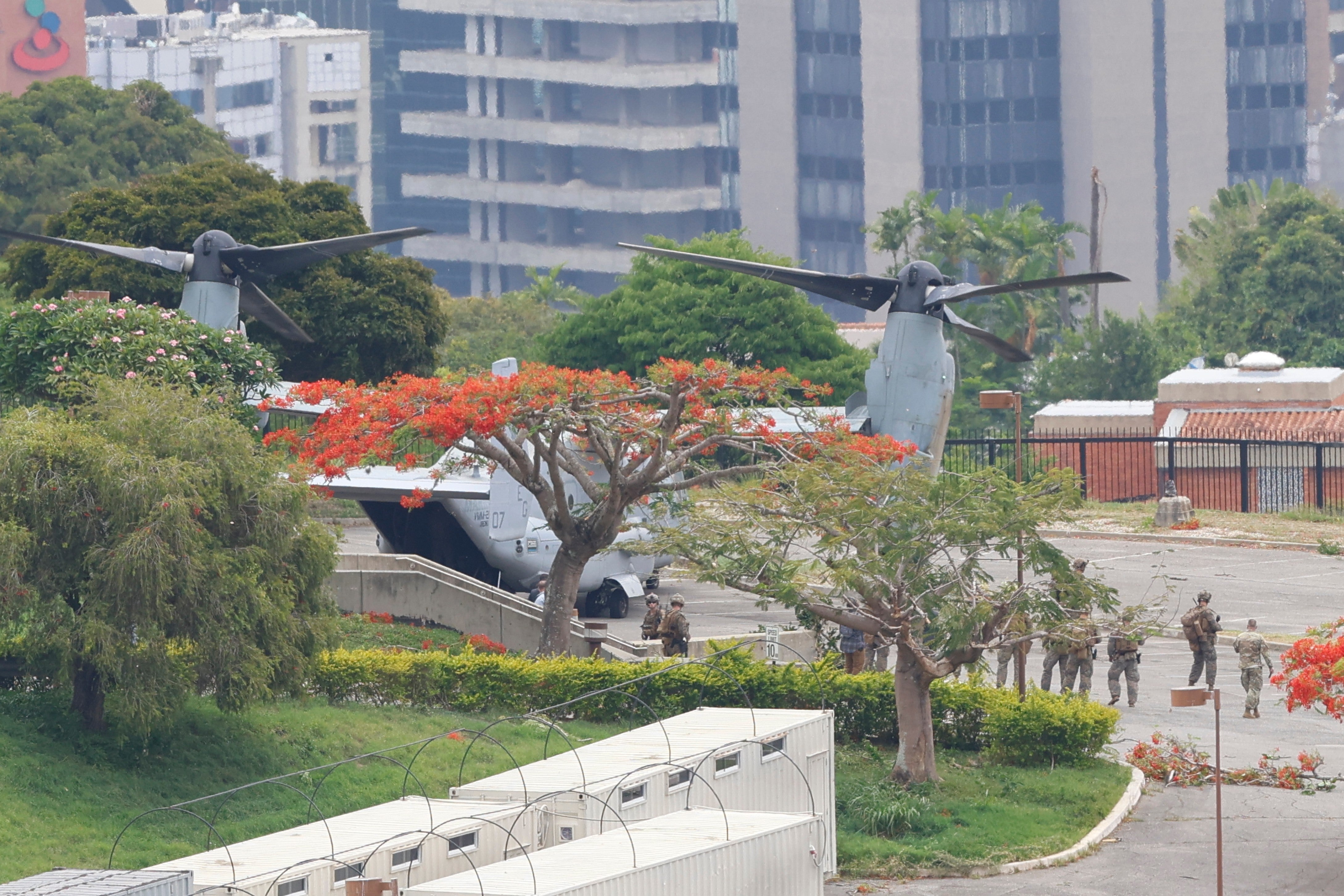 The U.S. military holds emergency and air evacuation drill in Caracas, Venezuela, Saturday, May 23, 2026