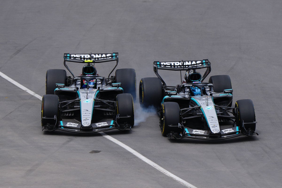 Kimi Antonelli rages at George Russell after clash in Canadian Grand Prix sprint
