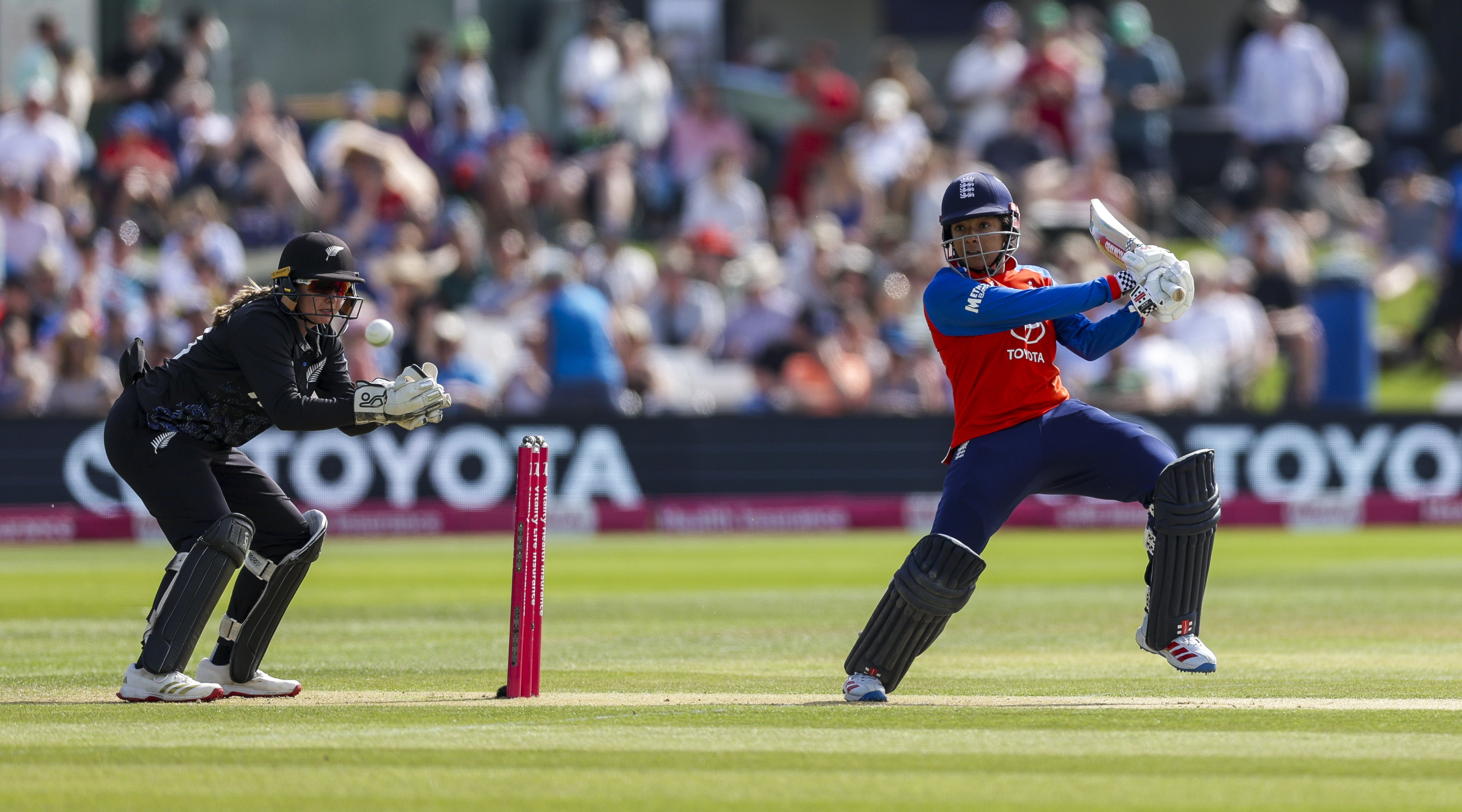 England opener Sophia Dunkley had made a positive start to the powerplay (Steven Paston/PA)
