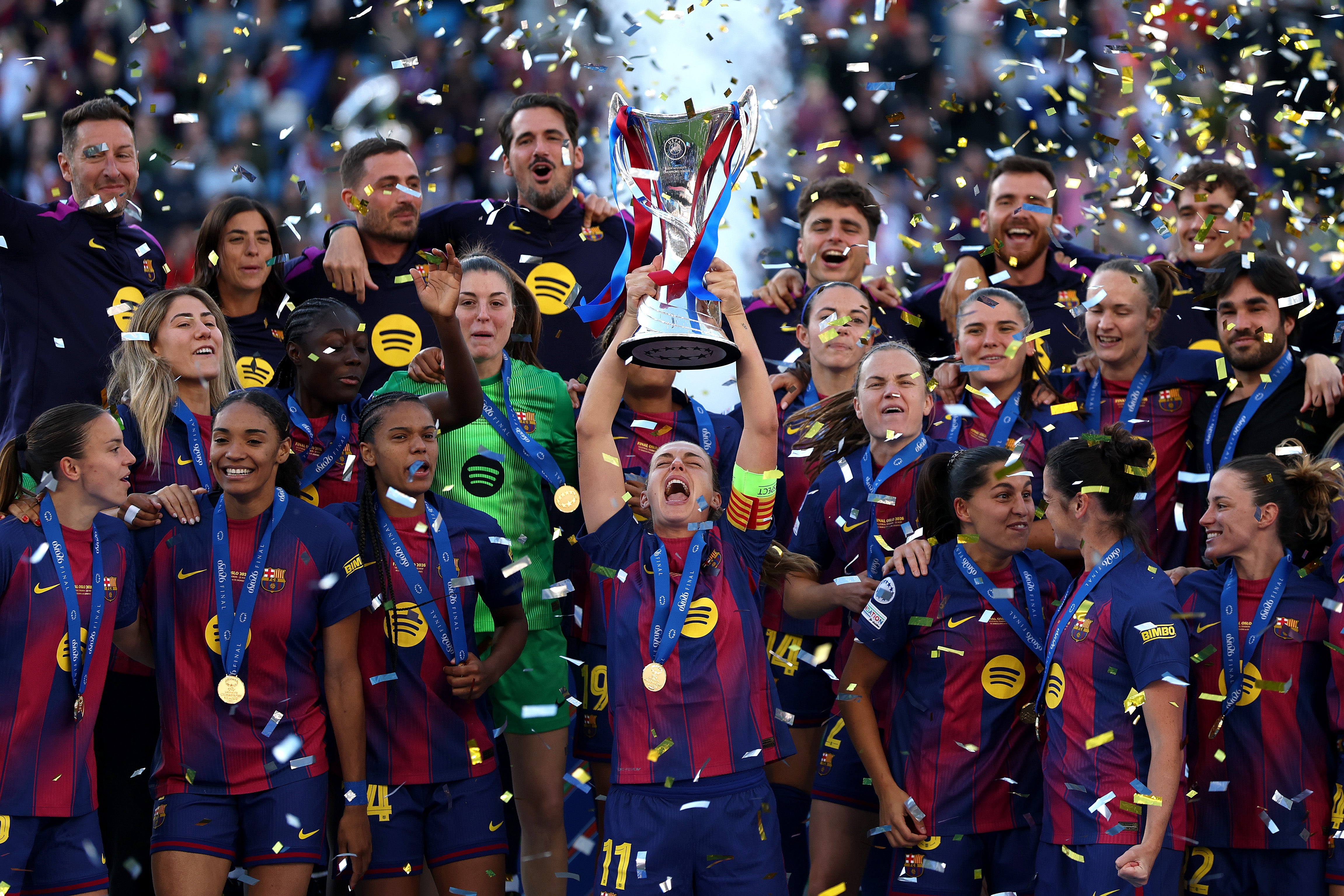 Barcelona rout Lyon to claim Women’s Champions League title