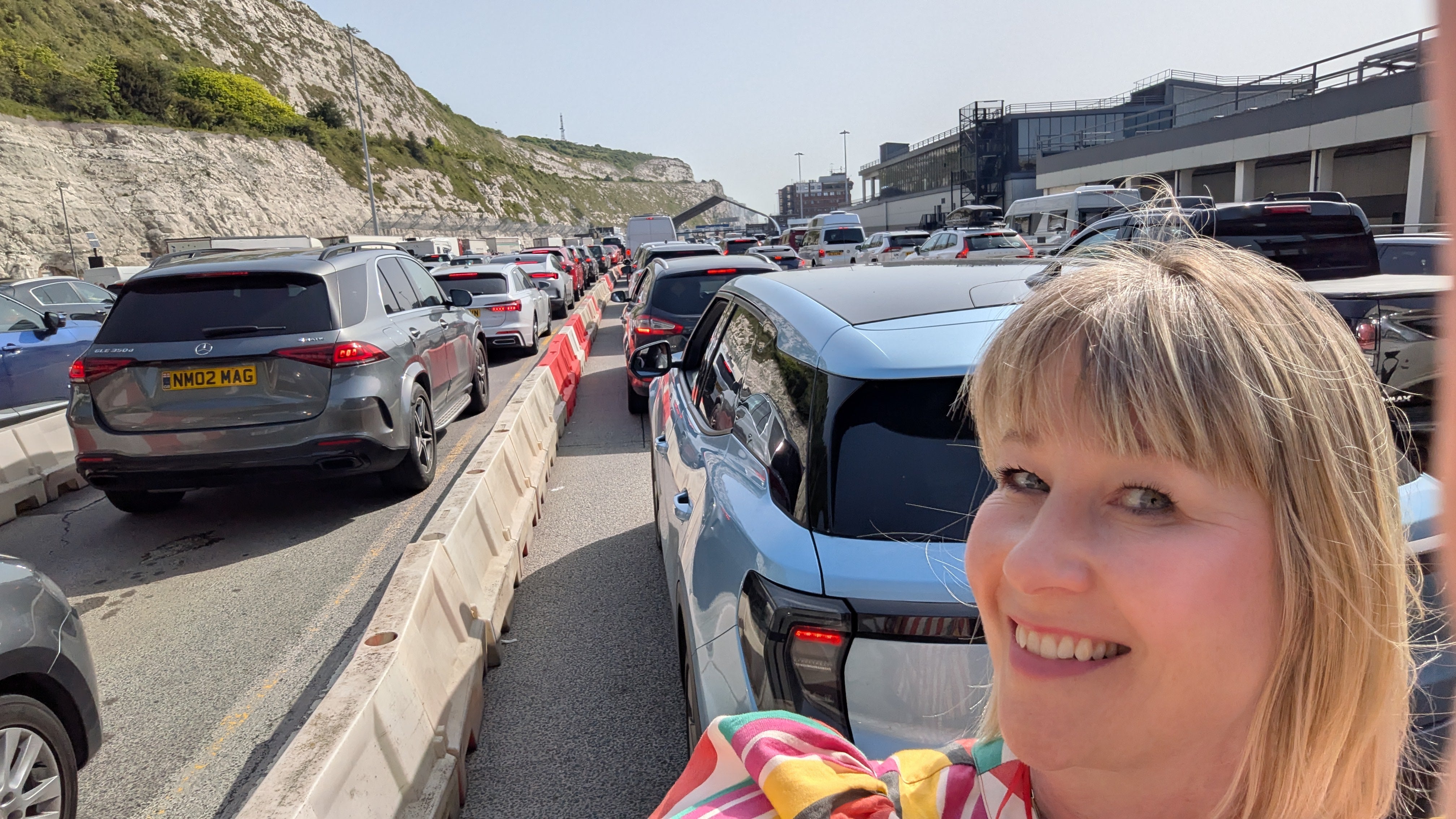 Rosamund Hall is one of thousands of travellers who are facing queues at Dover on Saturd
