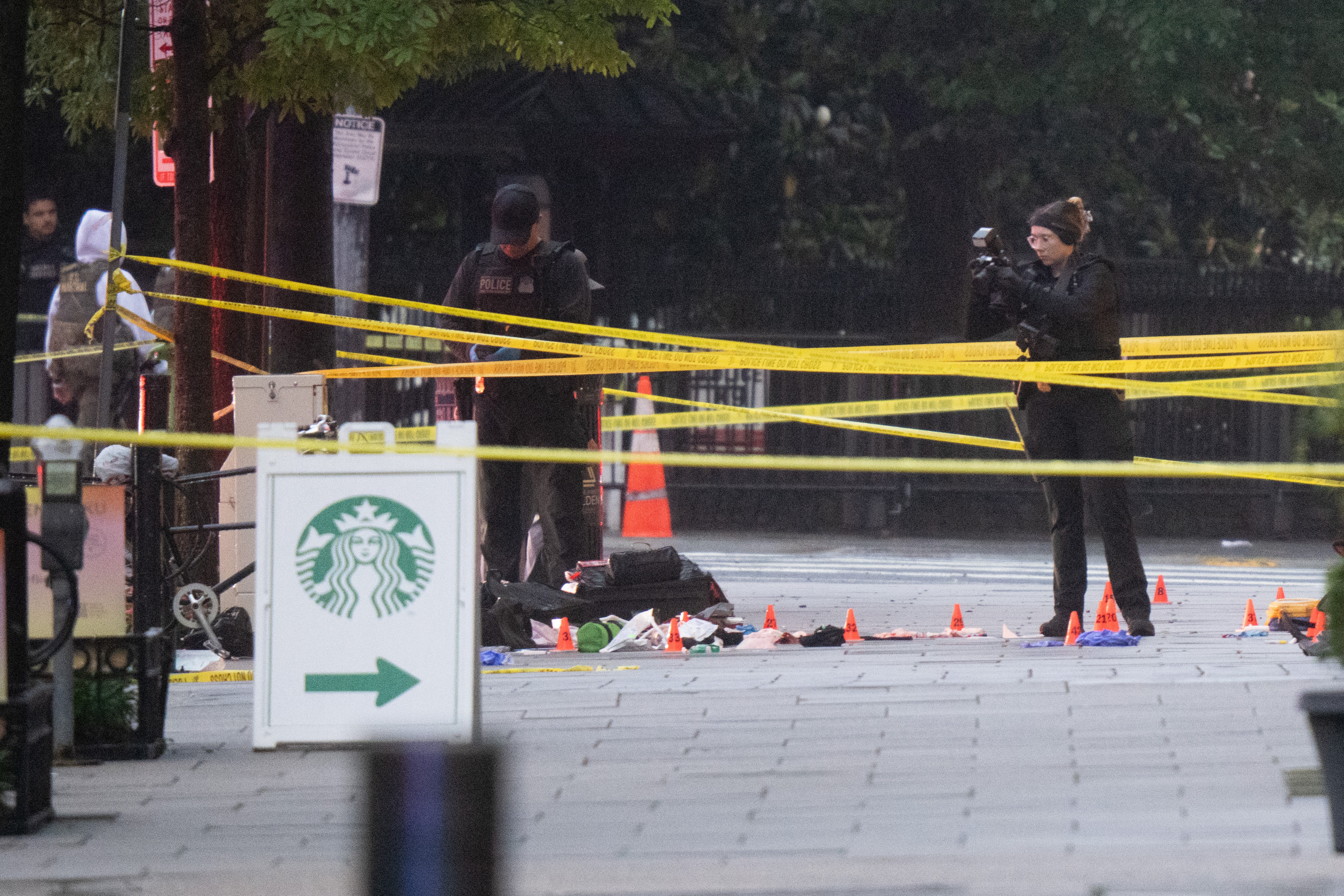 Sources estimate between 10 and 20 shots were fired during the initial encounter between Secret Service officers and the armed suspect (Getty)