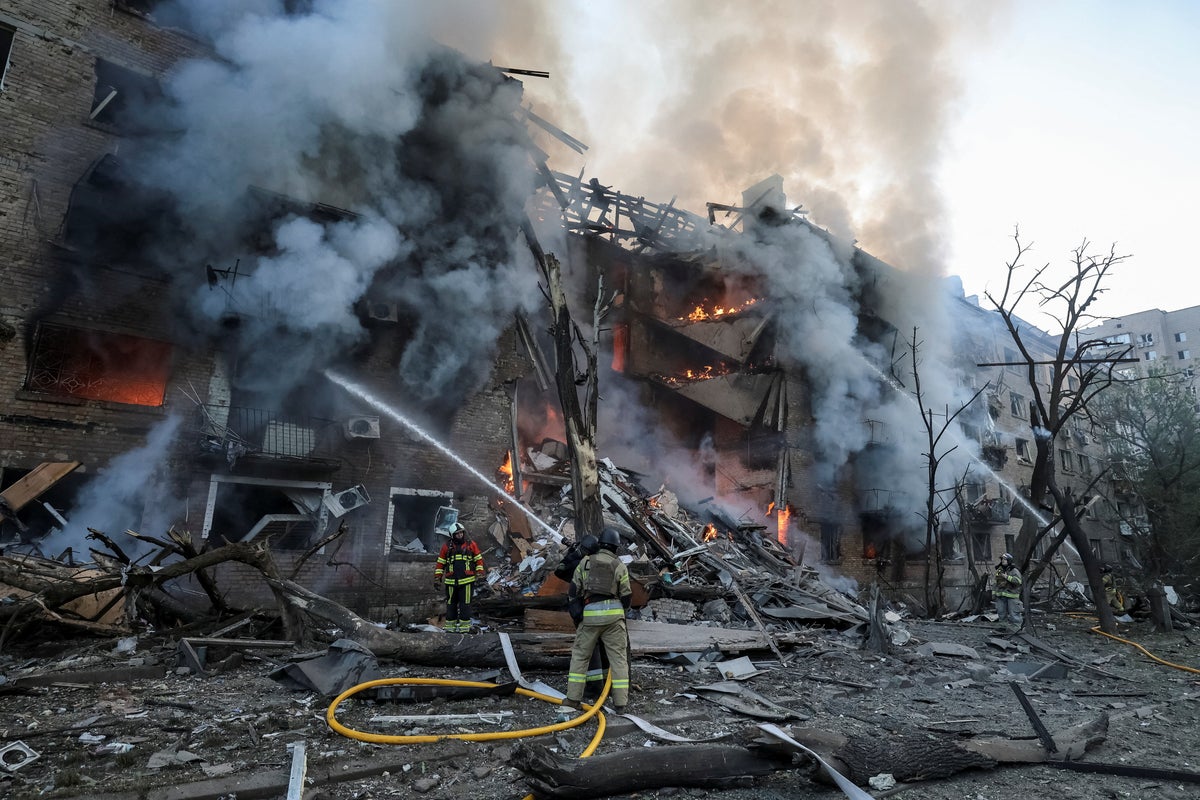 Putin launches huge revenge attack on Ukraine with ‘high speed missile’ and 600 drones – UK Times