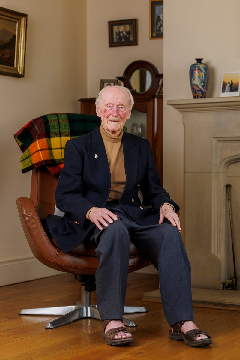 George, who was born in Nottinghamshire, was on board HMS Nelson during the D-Day landings and Normandy invasion in June 1944, and also saw active duty at the North Africa landings in 1942, and the invasion of Sicily in 1943 (Liam McBurney/PA Wire)