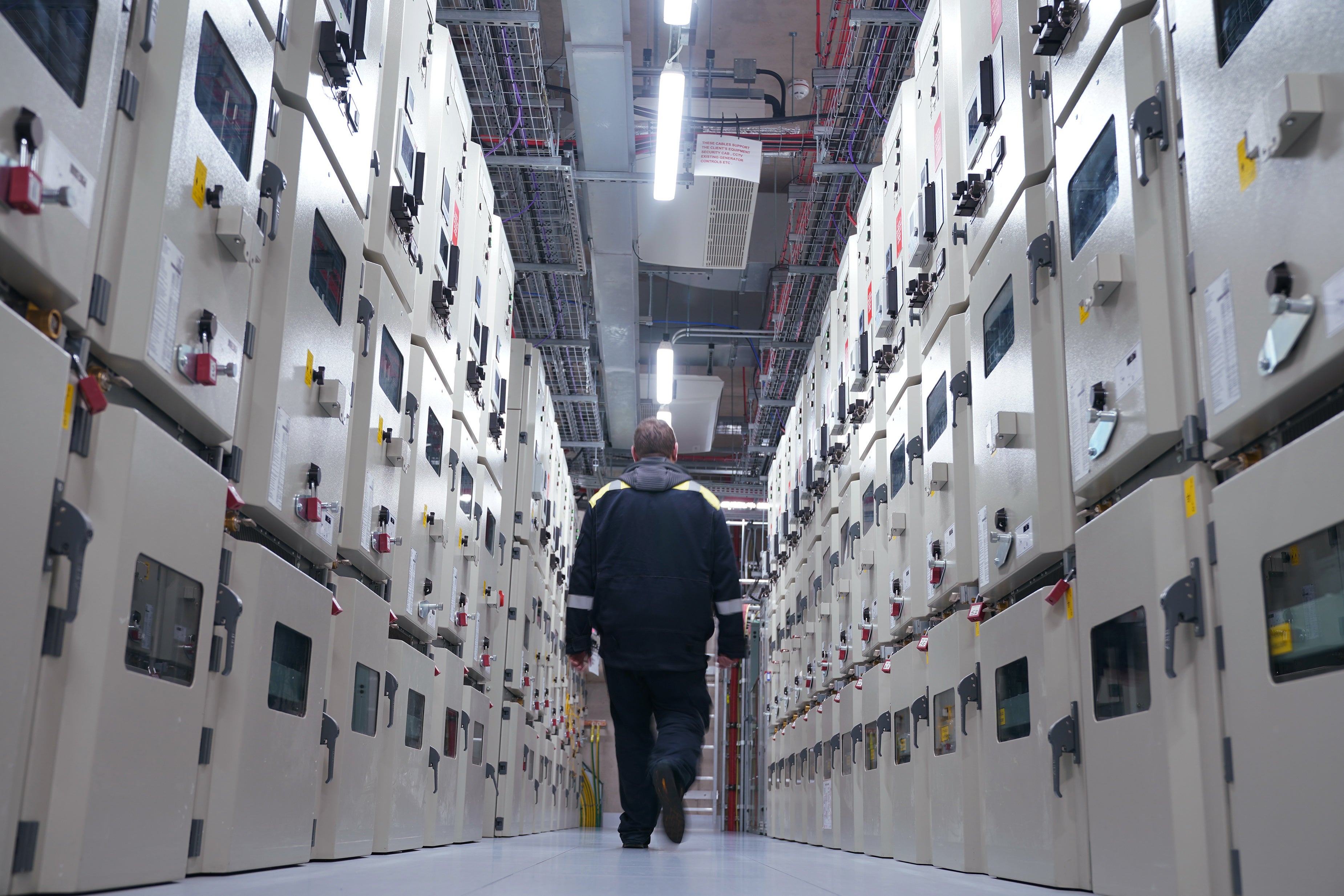 High Voltage Switch Room at Telehouse Europe, a 'state of the art' data centre at Telehouse South in London