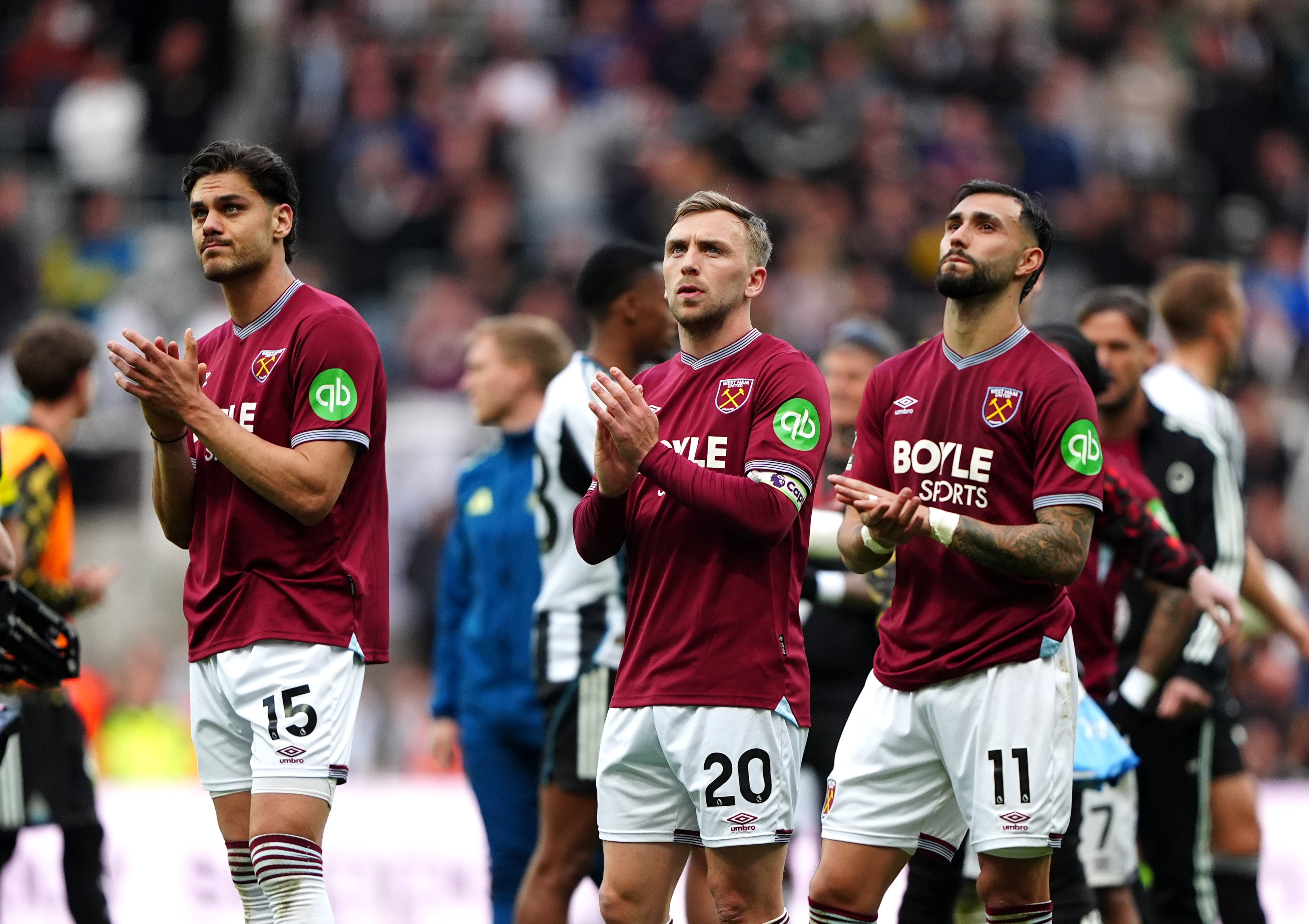 Relegated West Ham would be expected to trim their squad to save money (Owen Humphreys/PA) (PA Wire)