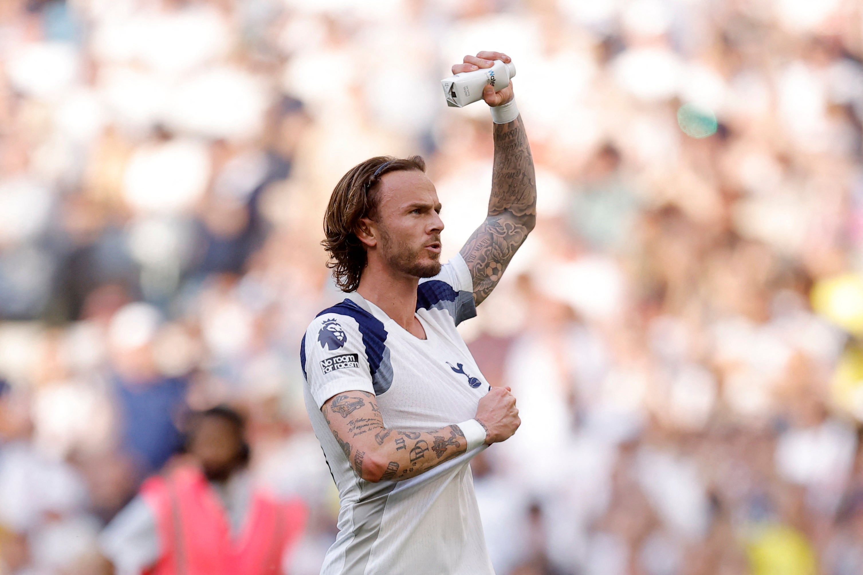 James Maddison celebrates survival